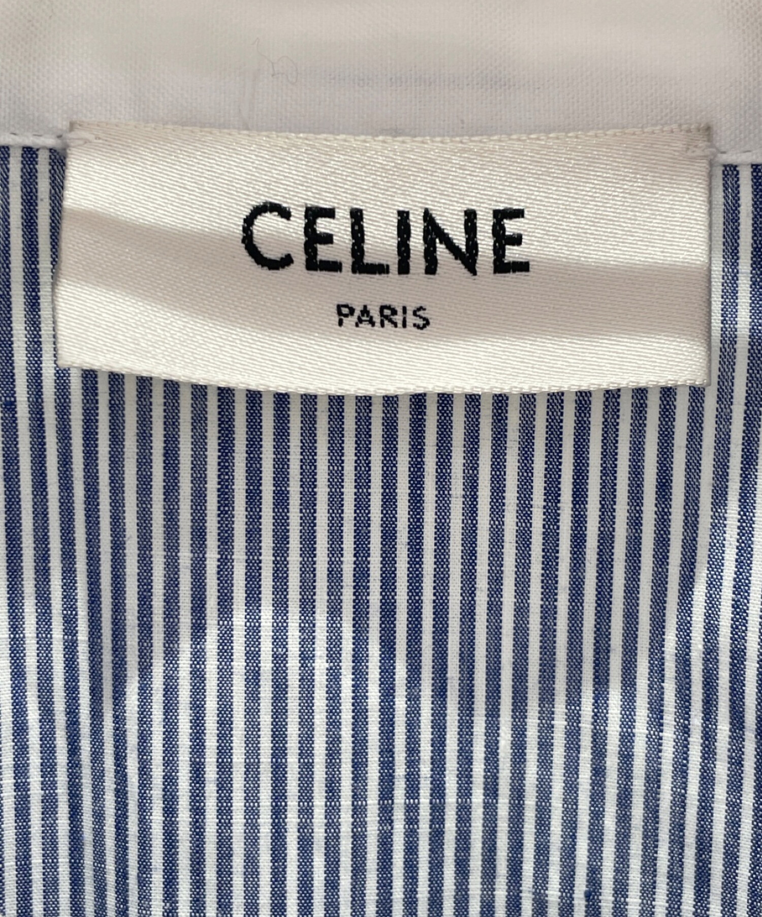 中古・古着通販】CELINE (セリーヌ) ストライプ オーバーサイズ シャツ