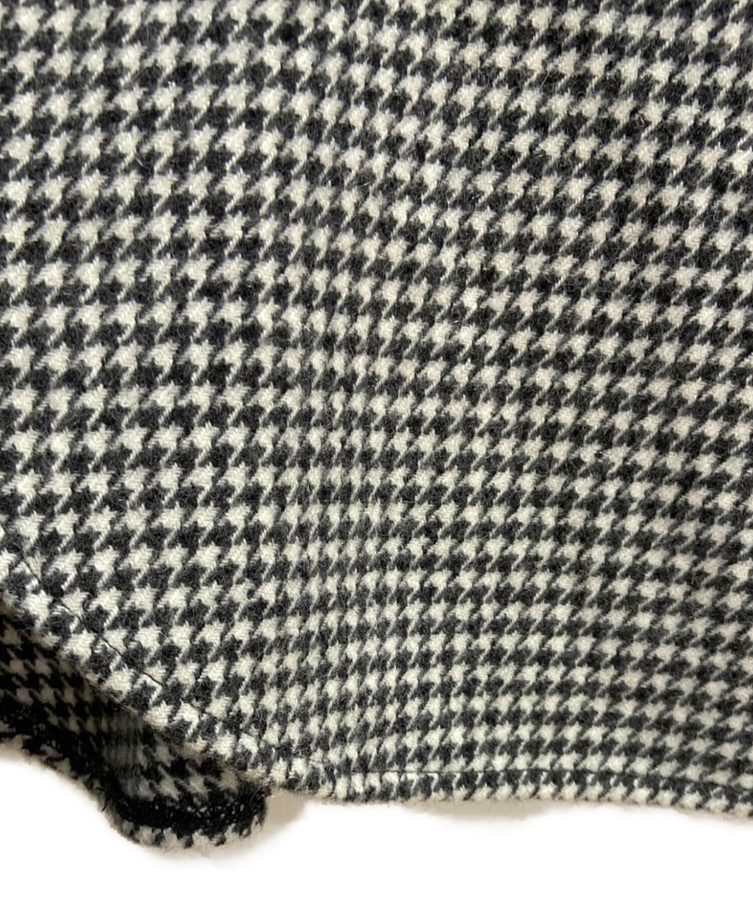 中古・古着通販】destin (デスティン) チェックウールシャツ ホワイト