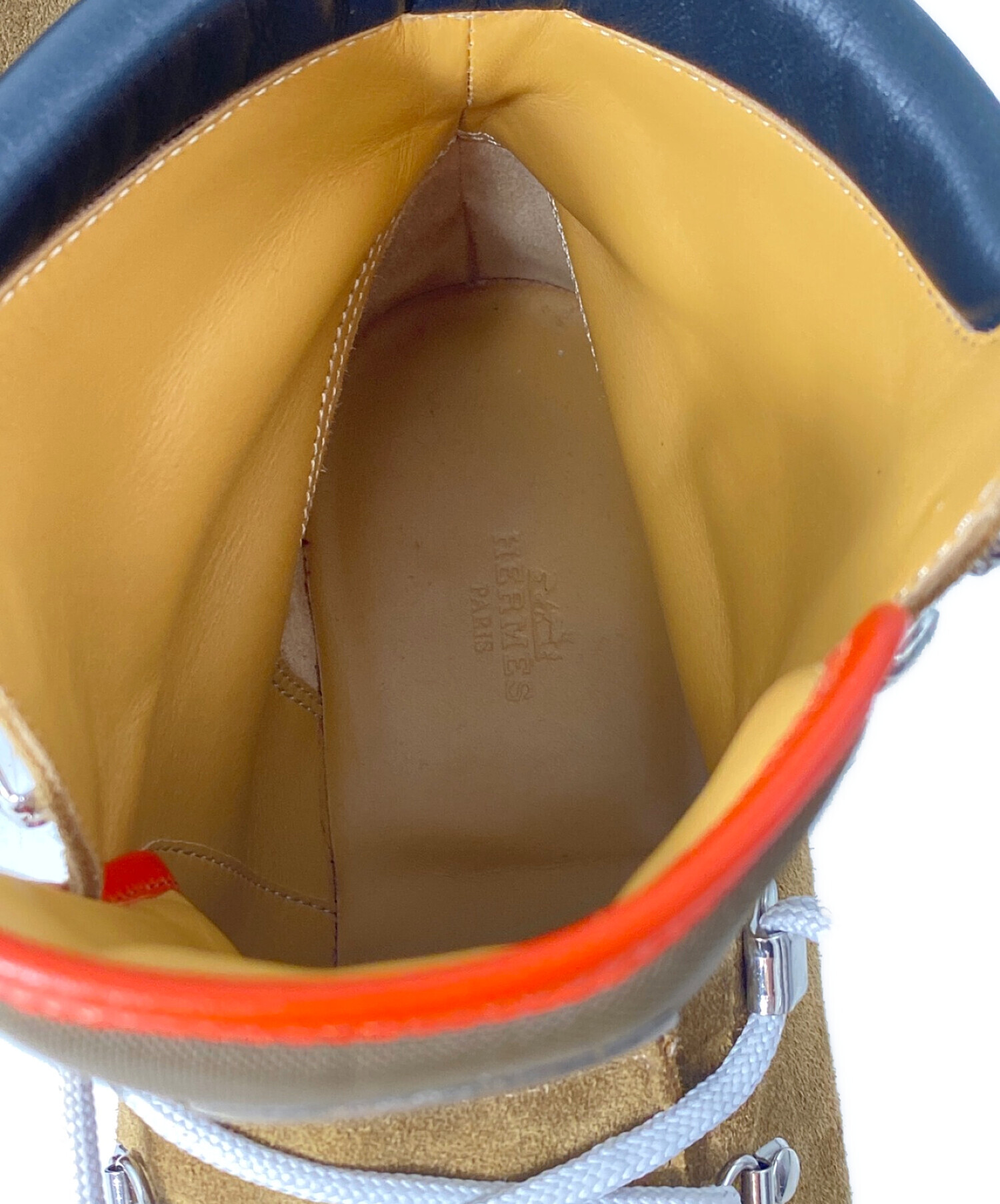 中古・古着通販】HERMES (エルメス) デニヴレ アンクルブーツ ブラウン