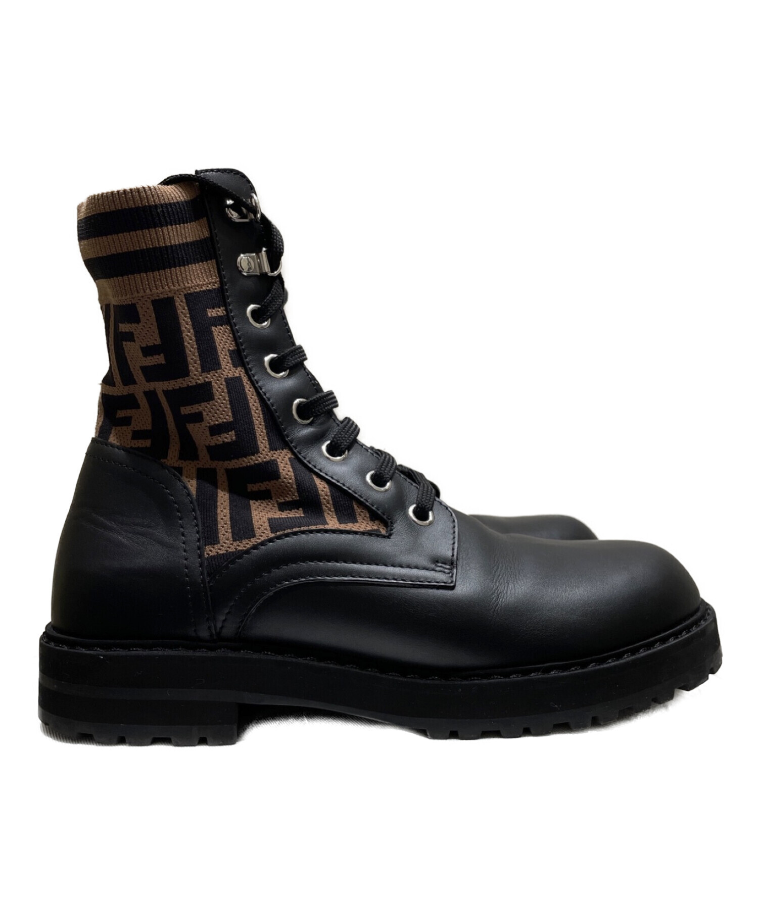 中古・古着通販】FENDI (フェンディ) コンバットズッカレザーブーツ