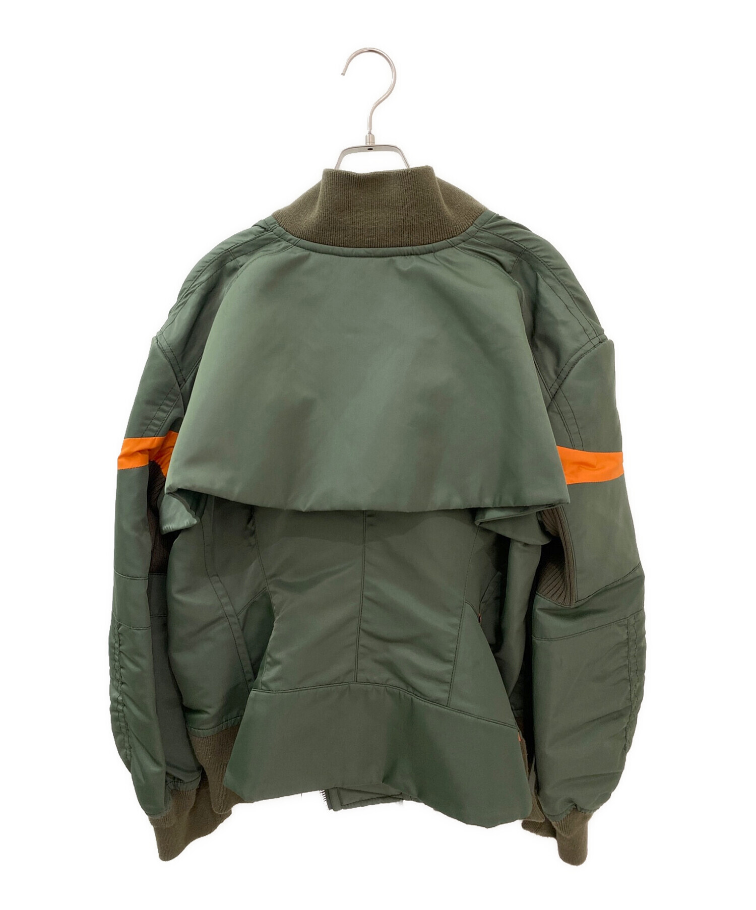 中古・古着通販】sacai (サカイ) ドローコードブルゾン カーキ サイズ 