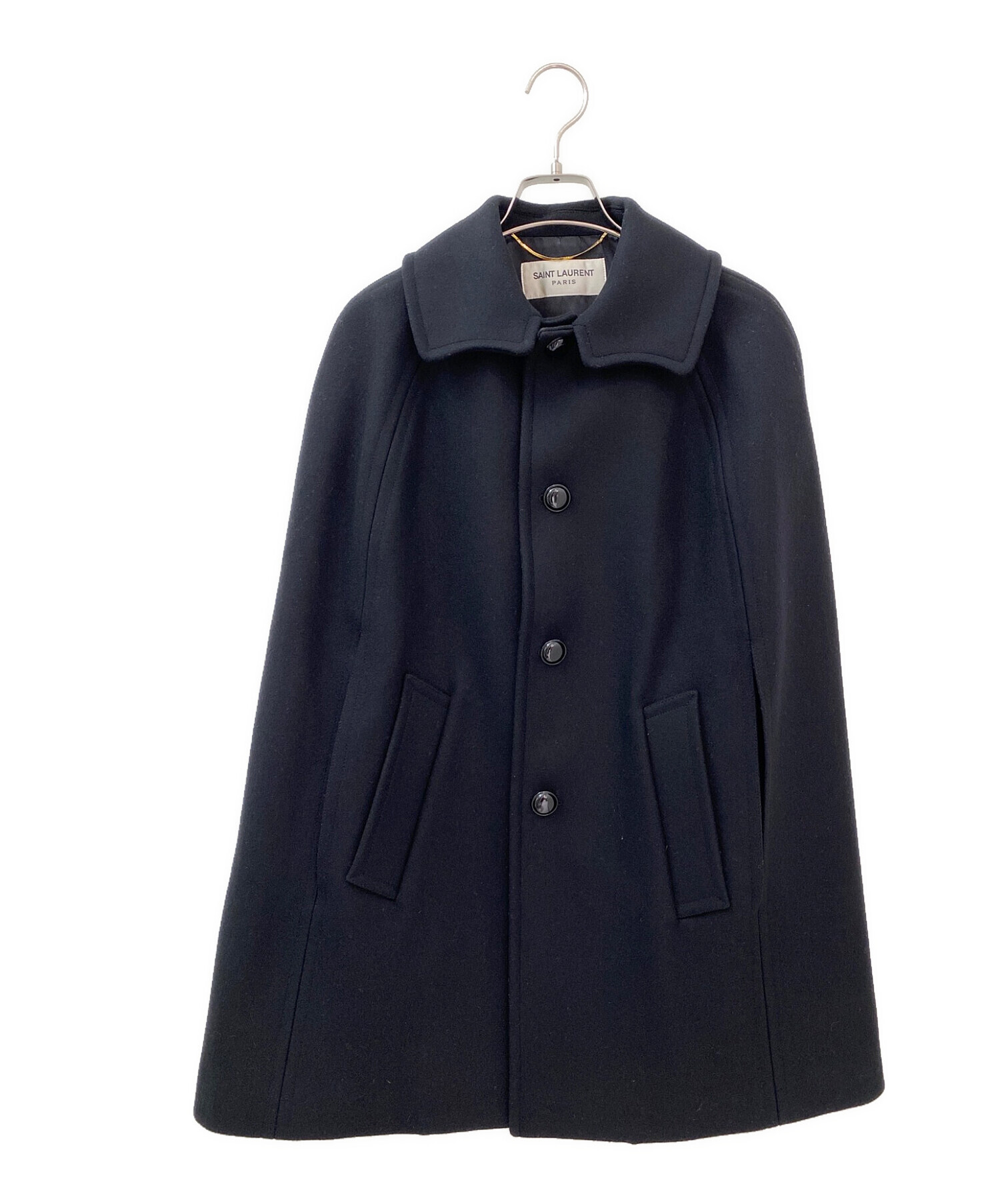 美品☆Saint Laurent Paris☆ケープコート/ポンチョ/コート 中古・古着通販】Saint Laurent Paris (サンローランパリ