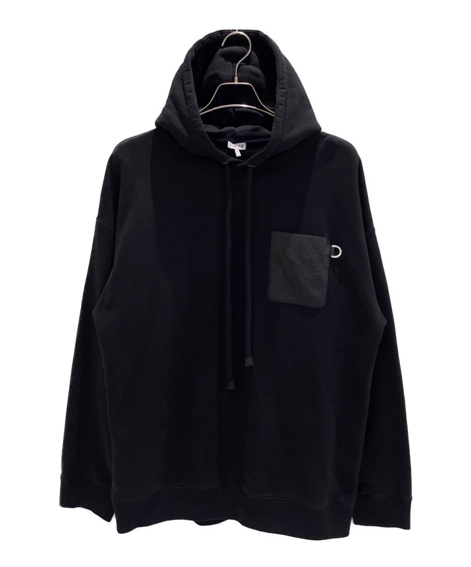 中古・古着通販】LOEWE (ロエベ) アナグラム レザーパッチ パーカー