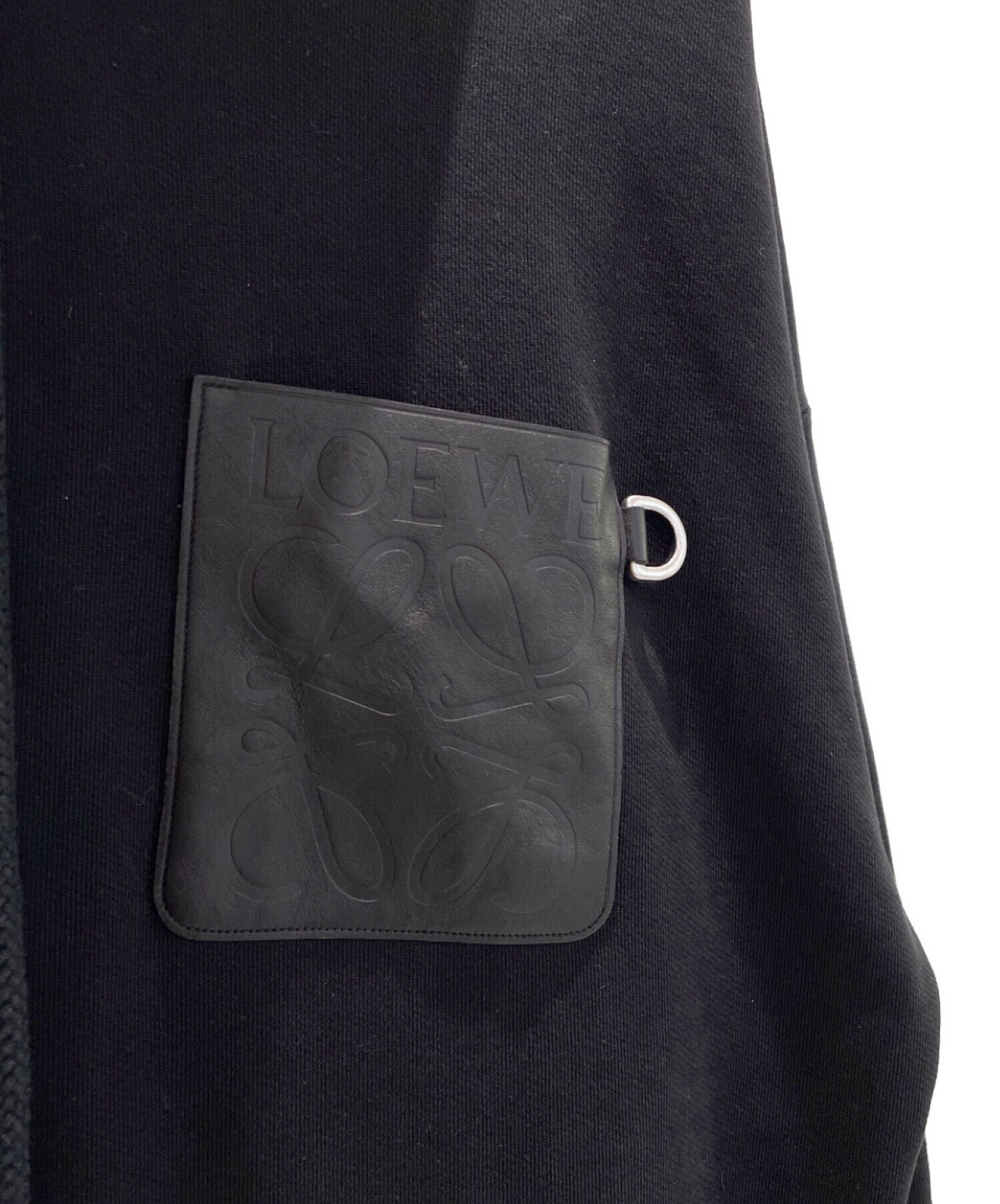 中古・古着通販】LOEWE (ロエベ) アナグラム レザーパッチ パーカー