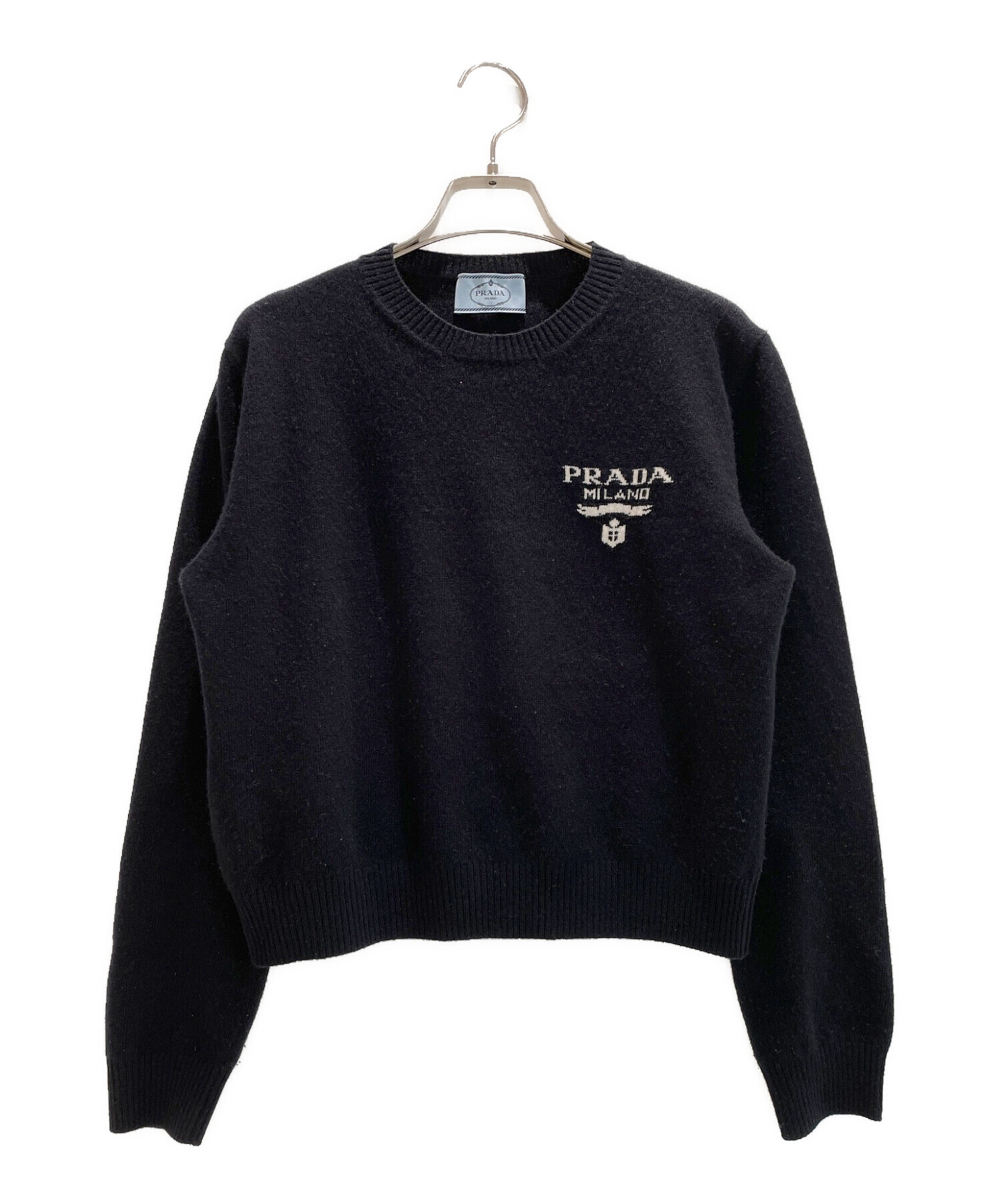 中古・古着通販】PRADA (プラダ) カシミアxウール セーター ブラック 