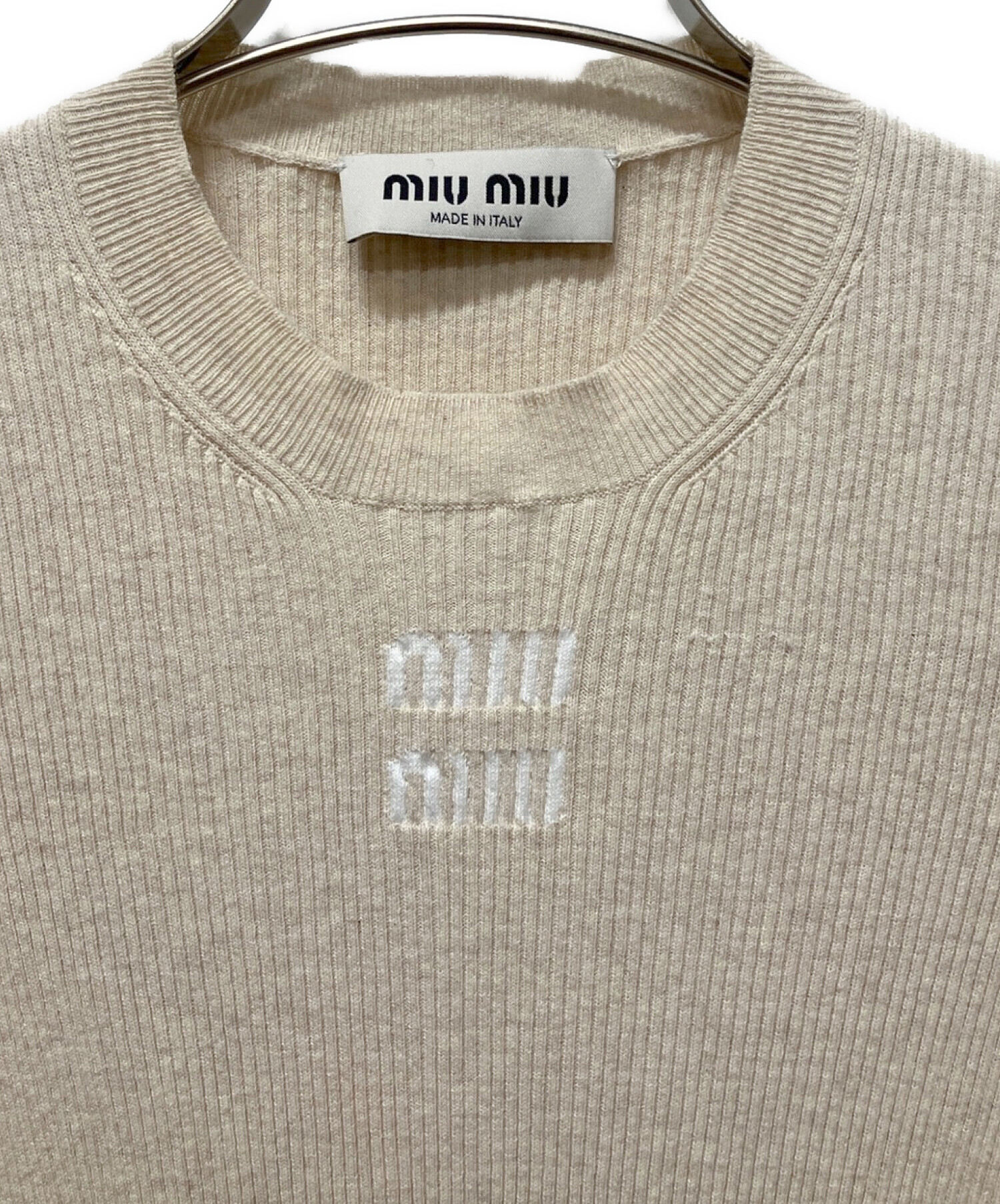 中古・古着通販】MIU MIU (ミュウミュウ) コットンニット ドレス