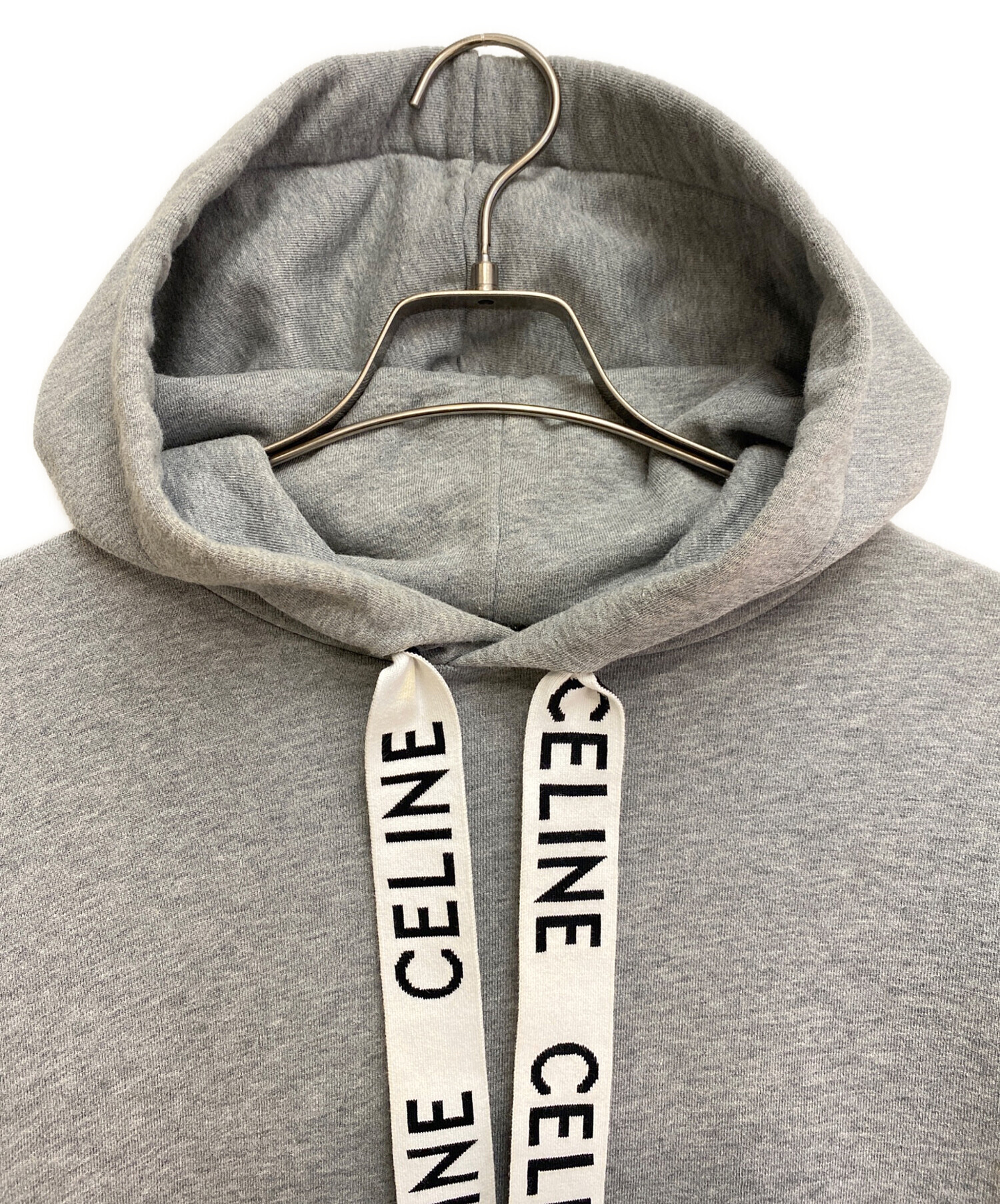 CELINE ロゴ入りドローストリング パーカー 中古・古着通販】CELINE (セリーヌ) Logo drawstring pullover hoodie