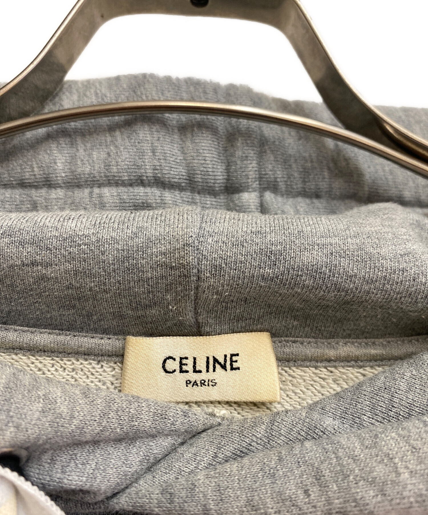 中古・古着通販】CELINE (セリーヌ) Logo drawstring pullover hoodie