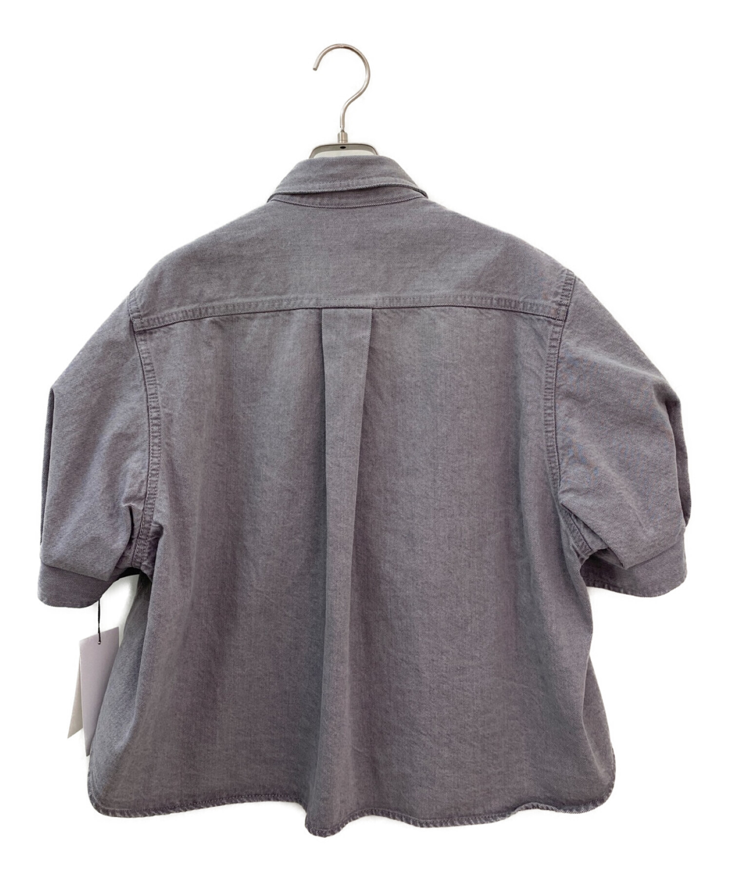 中古・古着通販】sacai (サカイ) ショートスリーブデニムシャツ グレー 