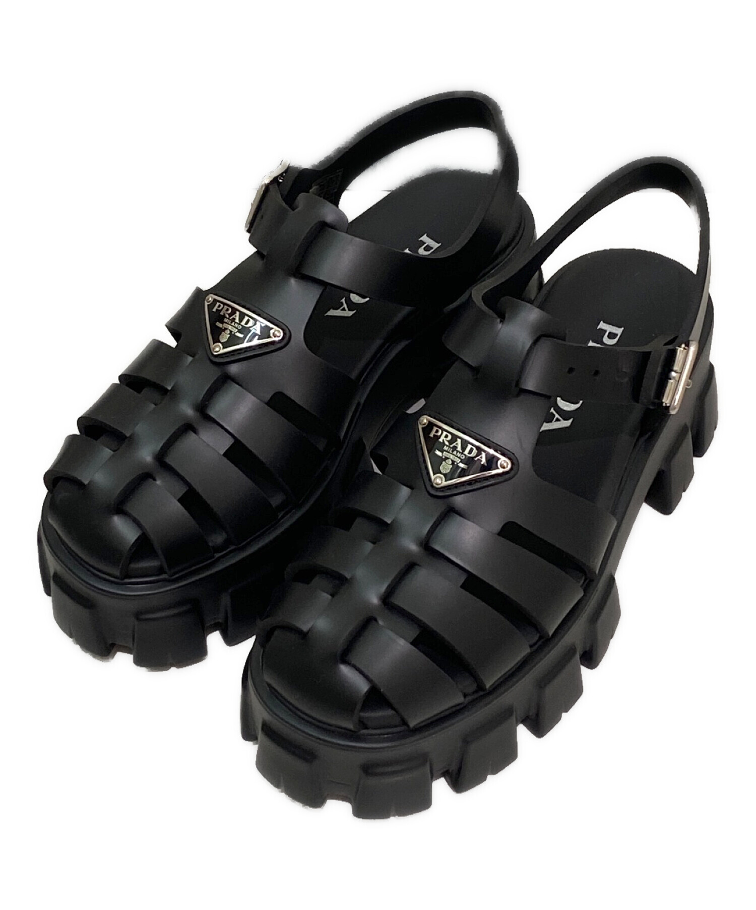 中古・古着通販】PRADA (プラダ) モノリスフォームラバーサンダル