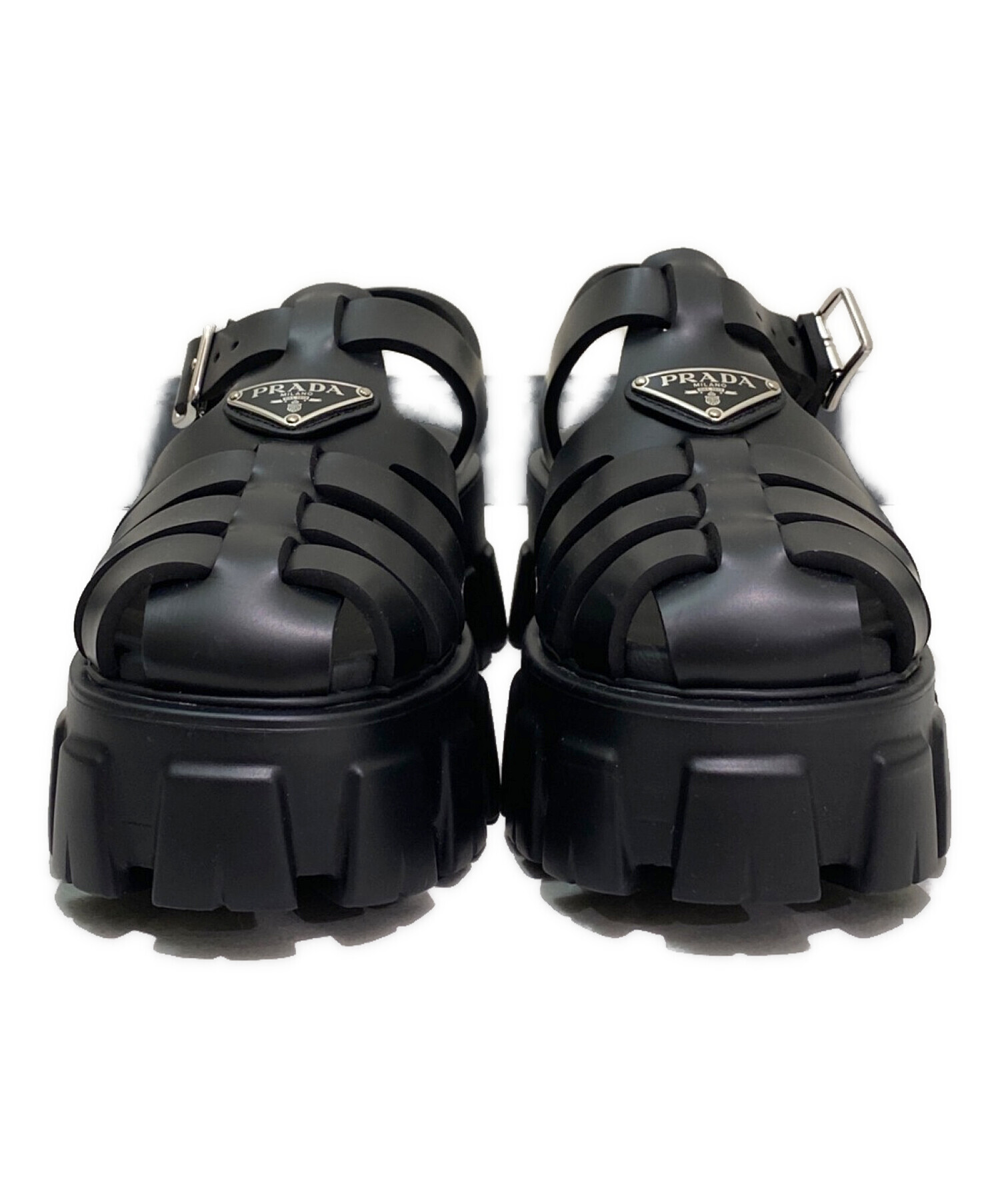 中古・古着通販】PRADA (プラダ) モノリスフォームラバーサンダル