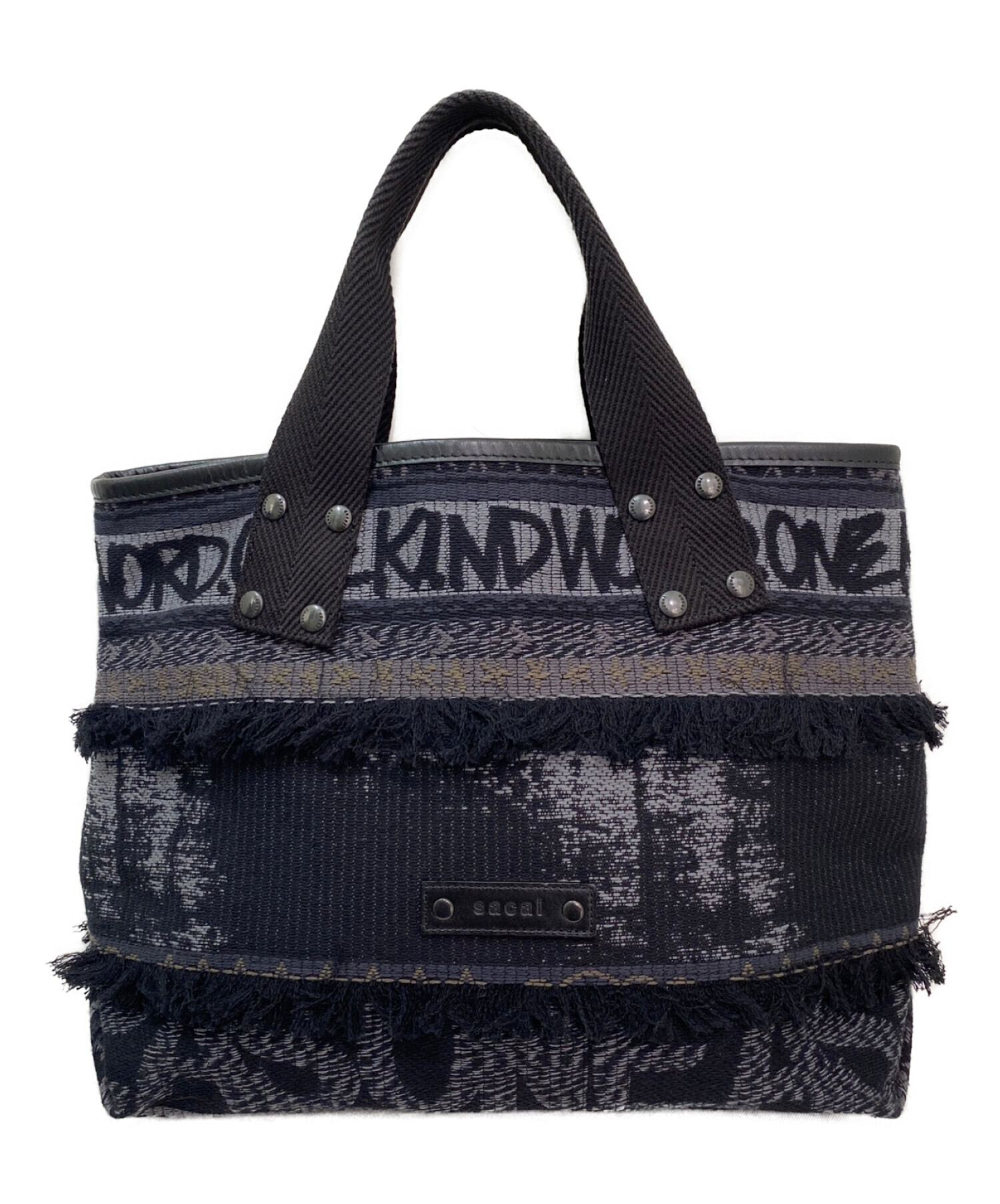 sacai サカイ パッチワーク トートバッグ サイズL 美品 Sacai サカイショッピングトートバッグ