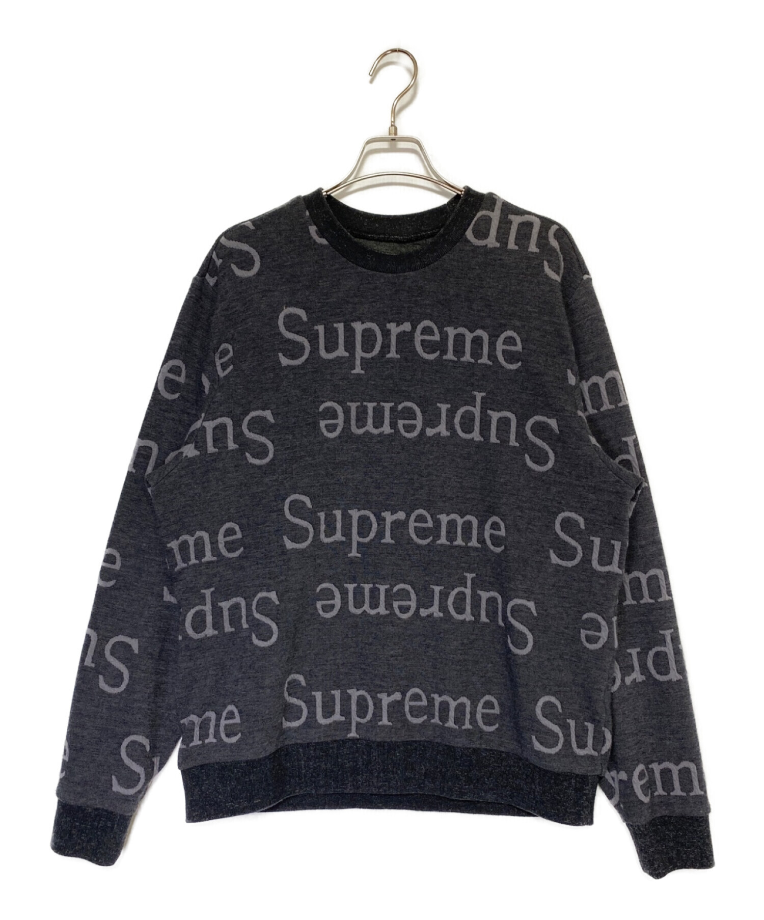 中古・古着通販】SUPREME (シュプリーム) Jacquard Logo Crewneck 