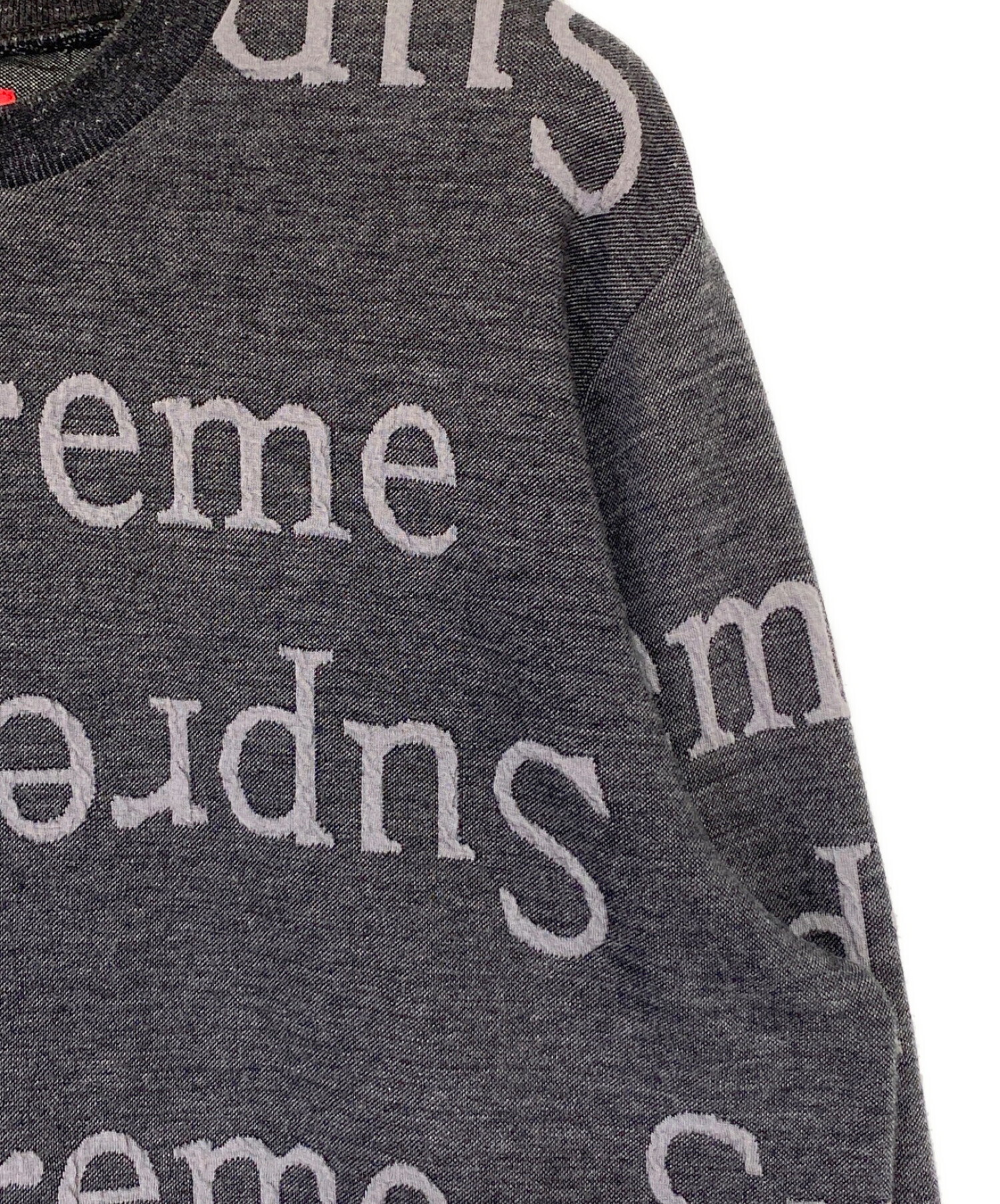 Supreme Jacquard Logo Crewneck (L) 【公式通販】