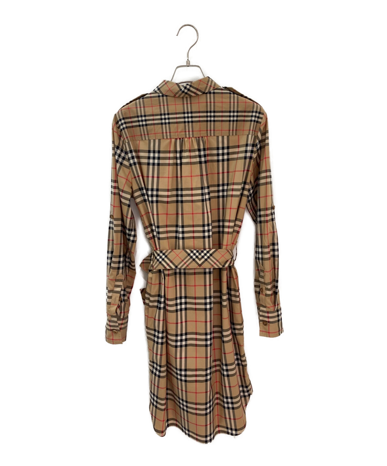 中古・古着通販】BURBERRY (バーバリー) ノバチェックシャツワンピース 