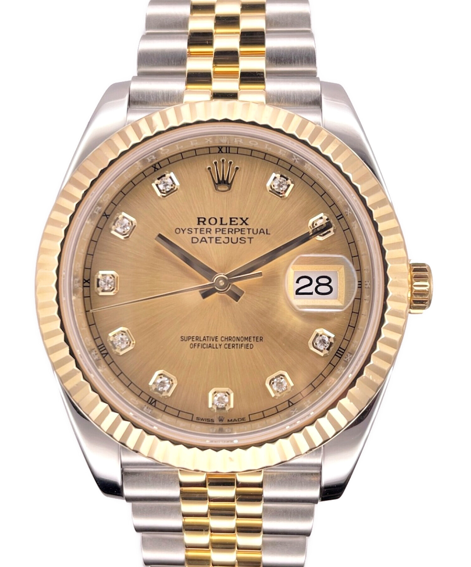 中古・古着通販】ROLEX (ロレックス) デイトジャスト 41 10Pダイヤ Ref