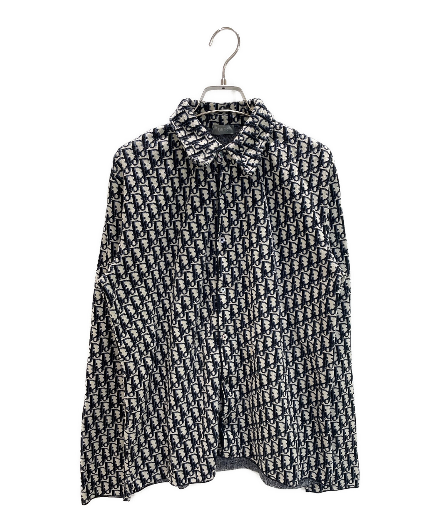 Dior パイル地 Tシャツ 総柄 Dior オブリーク シャツ 総柄 サイズ : S ディオール オブリーク柄 t