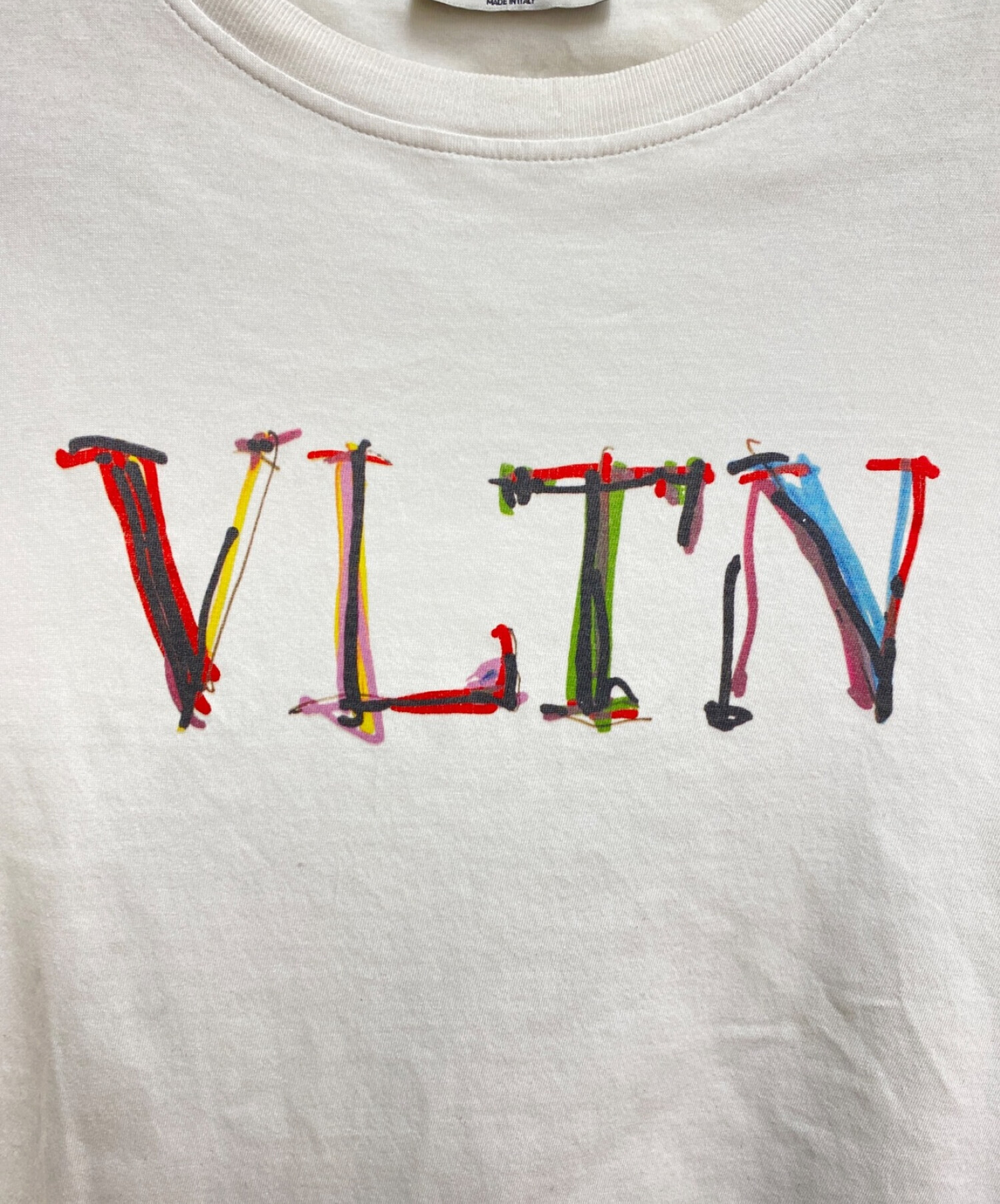 VALENTINO VLTNロゴ入り フラワープリントTシャツ L VALENTINO VALENTINO VLTNロゴ Tシャツ VLTNロゴ入り フラワープリント