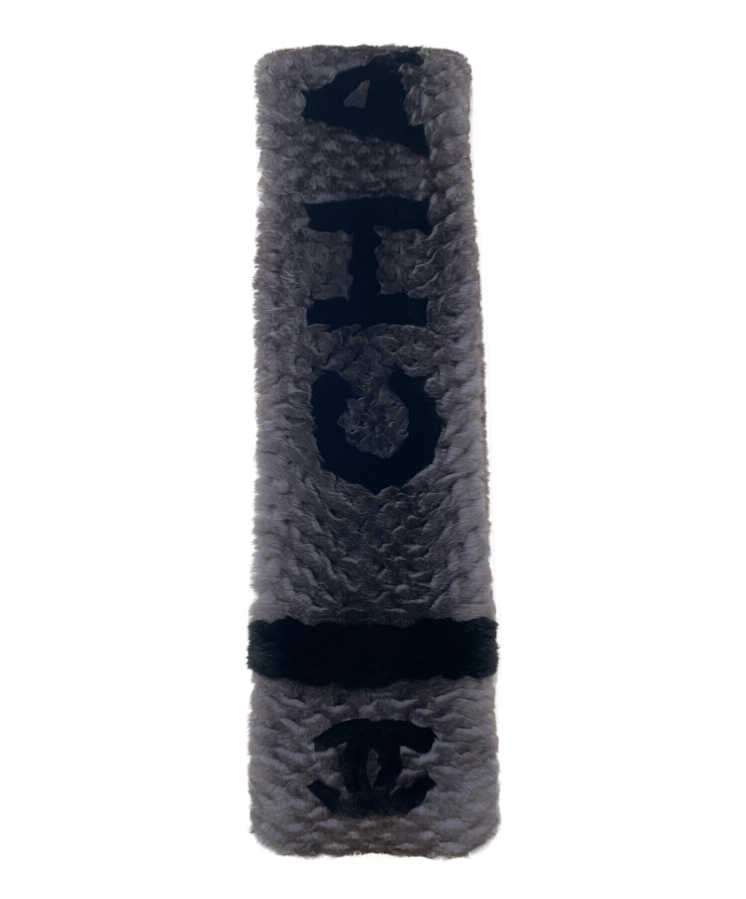 中古・古着通販】CHANEL (シャネル) オリラグ ロゴ マフラー グレー