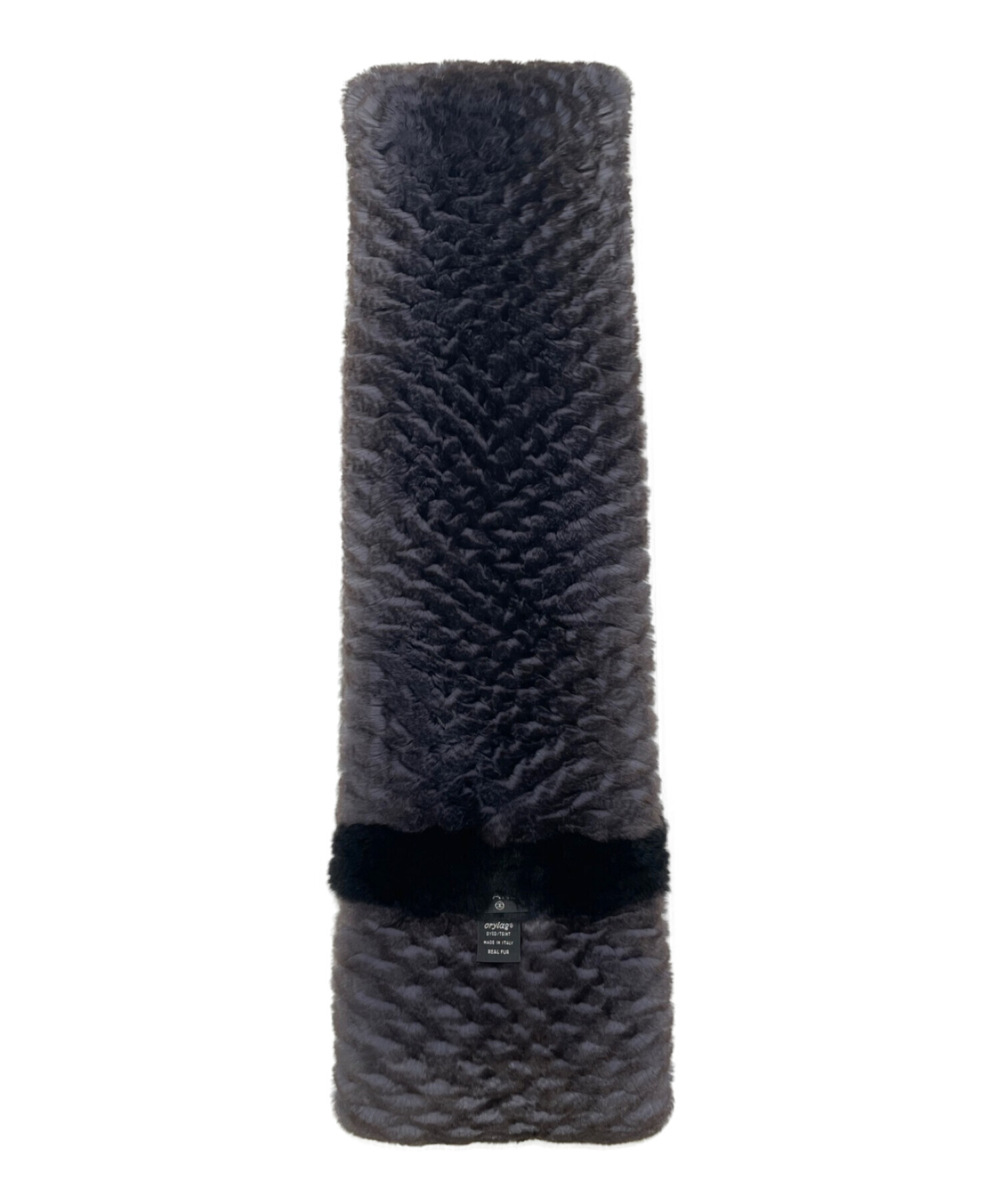 中古・古着通販】CHANEL (シャネル) オリラグ ロゴ マフラー グレー