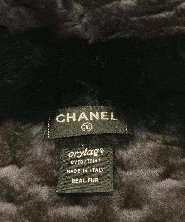 【3/20まで】CHANELリアルファー100%Orylagマフラー/グレージュ CHANEL - CHANEL シャネル ｵﾘﾗｸﾞ×ｶｼﾐﾔ リアルファー 両端ｺｺﾏｰｸ ﾏﾌﾗｰ