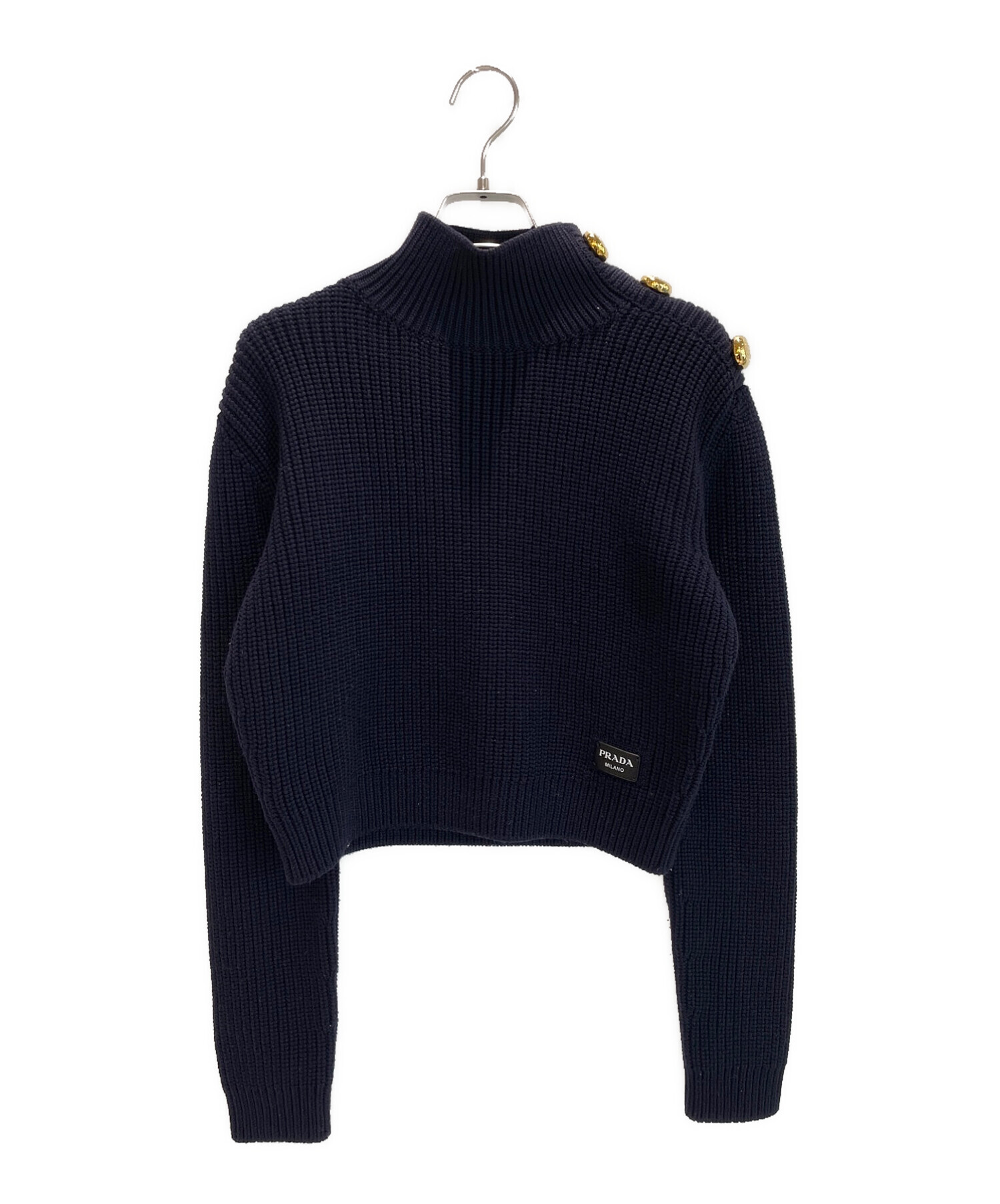 PRADA ネイビー ハイネックセーター