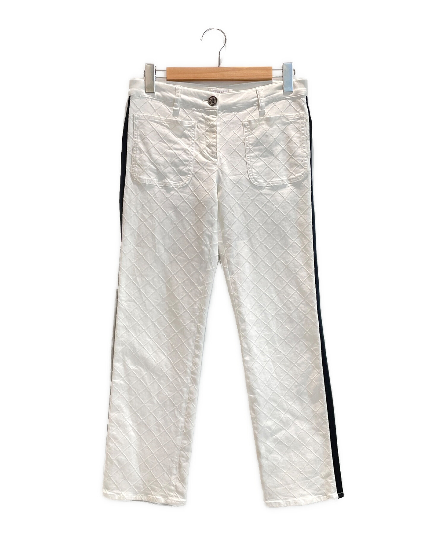 中古・古着通販】CHANEL (シャネル) デニムパンツ ホワイト サイズ:38