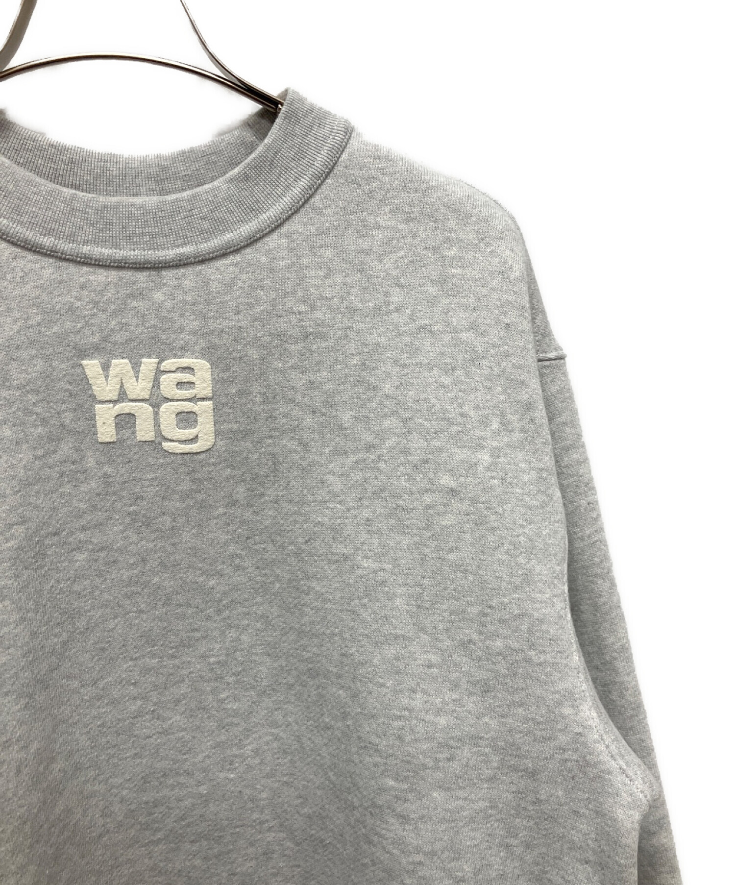 グレー クルーネック トレーナー　/ Alexander Wang 中古・古着通販】ALEXANDER WANG (アレキサンダーワング) パフロゴ