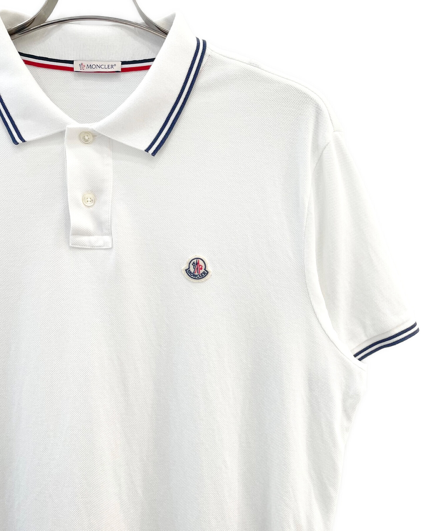 中古・古着通販】MONCLER (モンクレール) ワンポイントロゴポロシャツ