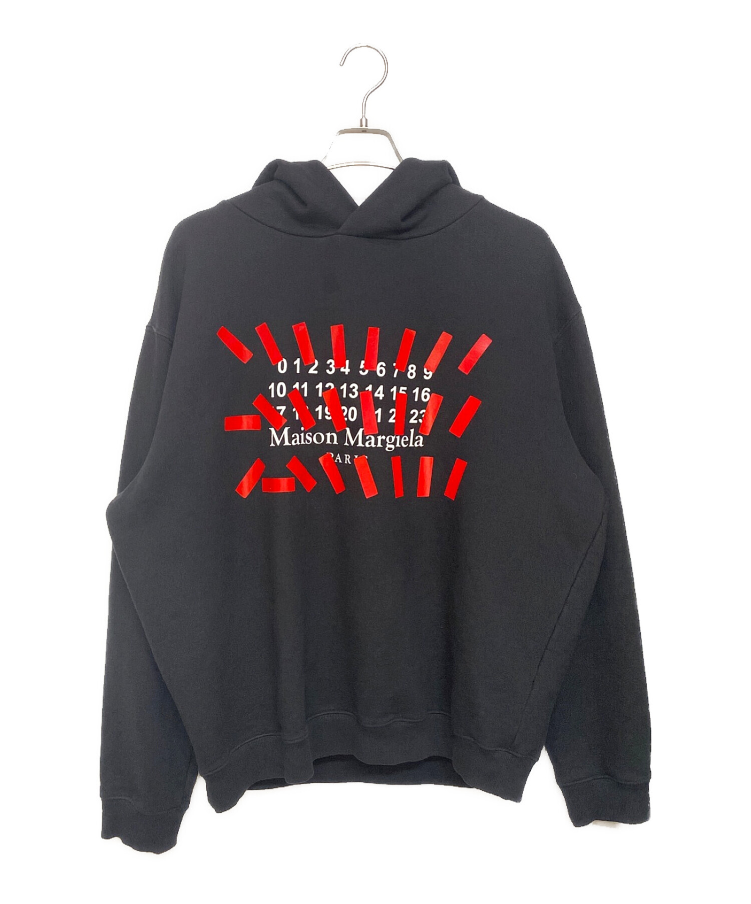 Maison Margiela アートプリント パーカー 中古・古着通販】Maison Margiela (メゾンマルジェラ) テープロゴ