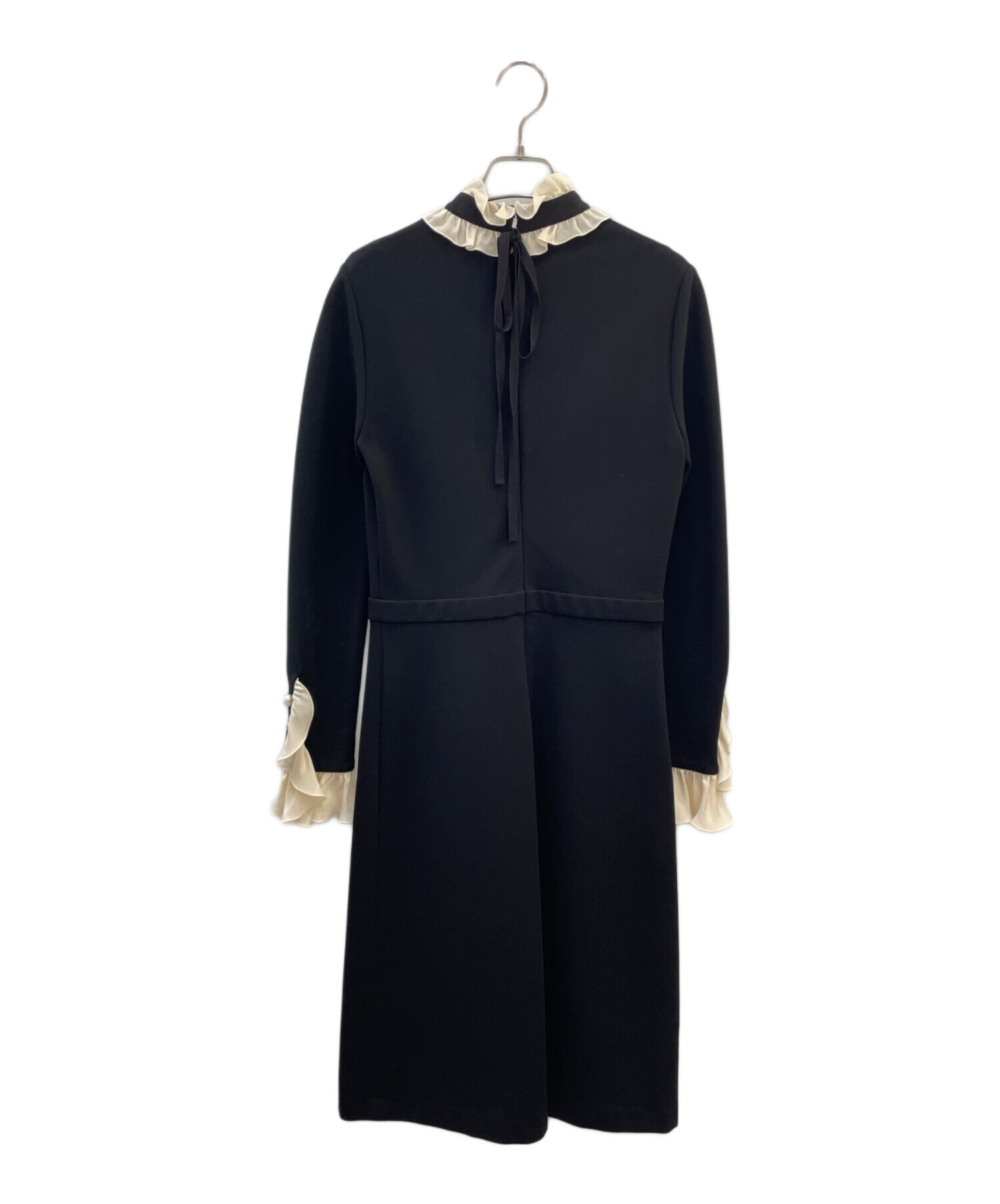 中古・古着通販】GUCCI (グッチ) GGパールボタンワンピース ブラック