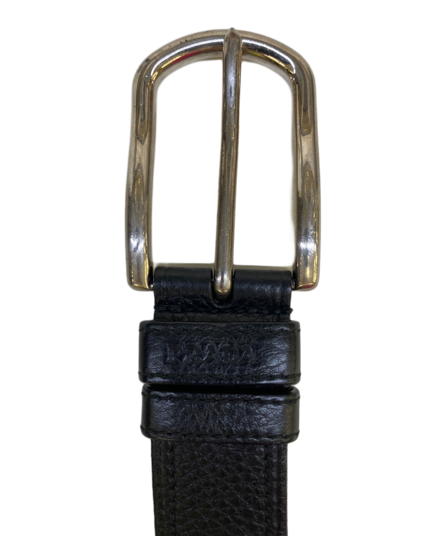中古・古着通販】PRADA (プラダ) レザーベルト ブラック|ブランド 中古・古着通販】PRADA (プラダ) レザーベルト ブラック|ブランド