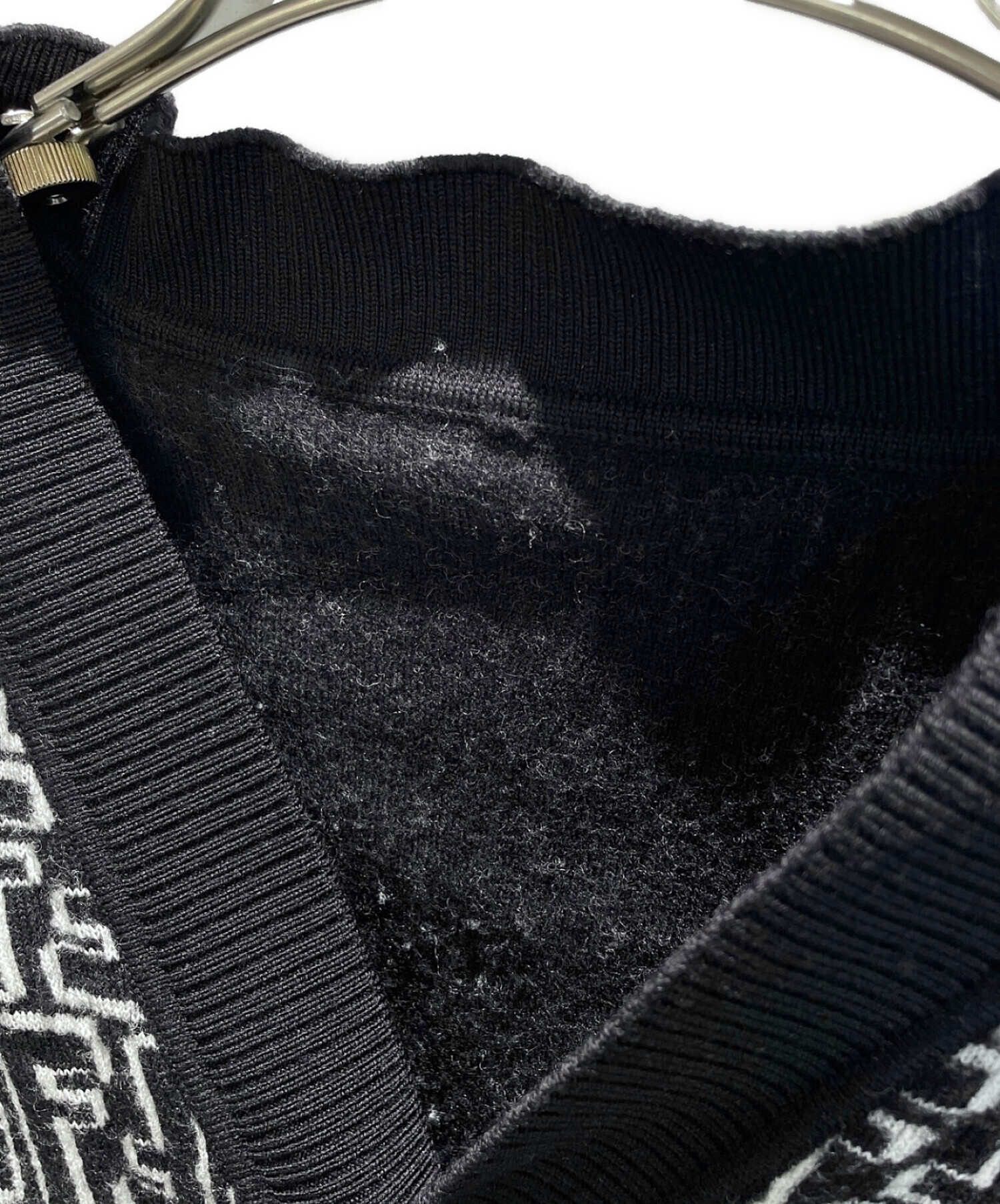 中古・古着通販】FENDI (フェンディ) ズッカ柄カーディガン ブラック