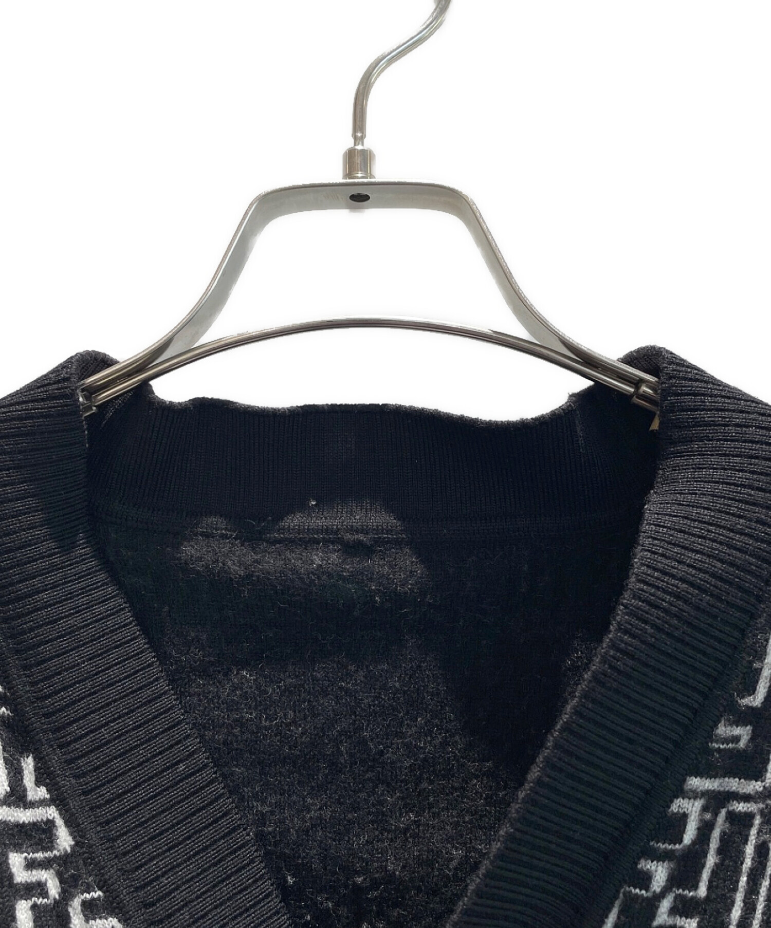 中古・古着通販】FENDI (フェンディ) ズッカ柄カーディガン ブラック