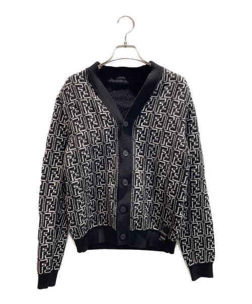 中古・古着通販】FENDI (フェンディ) ズッカ柄カーディガン ブラック