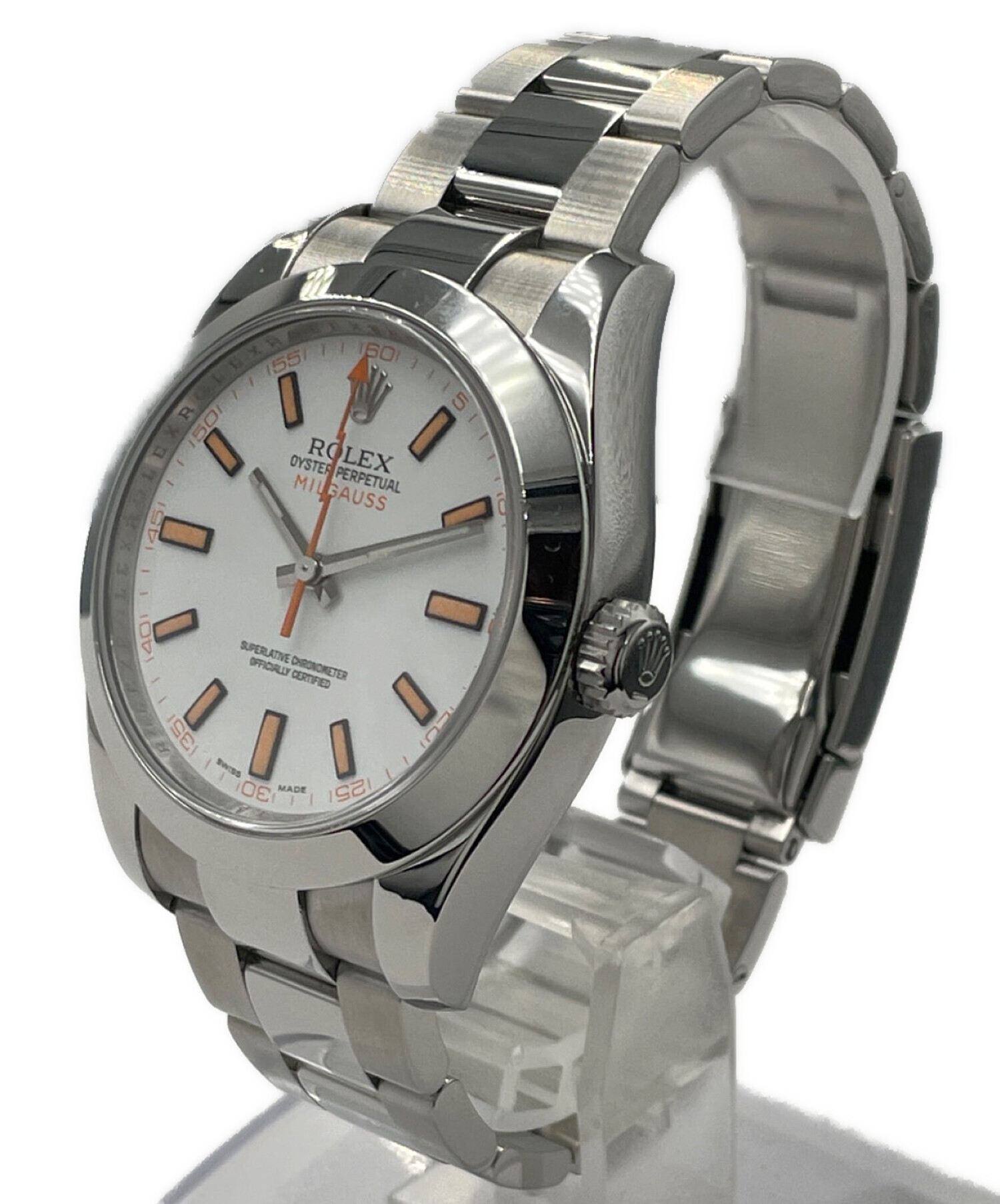 中古・古着通販】ROLEX (ロレックス) ミルガウス Ref.116400 白文字盤