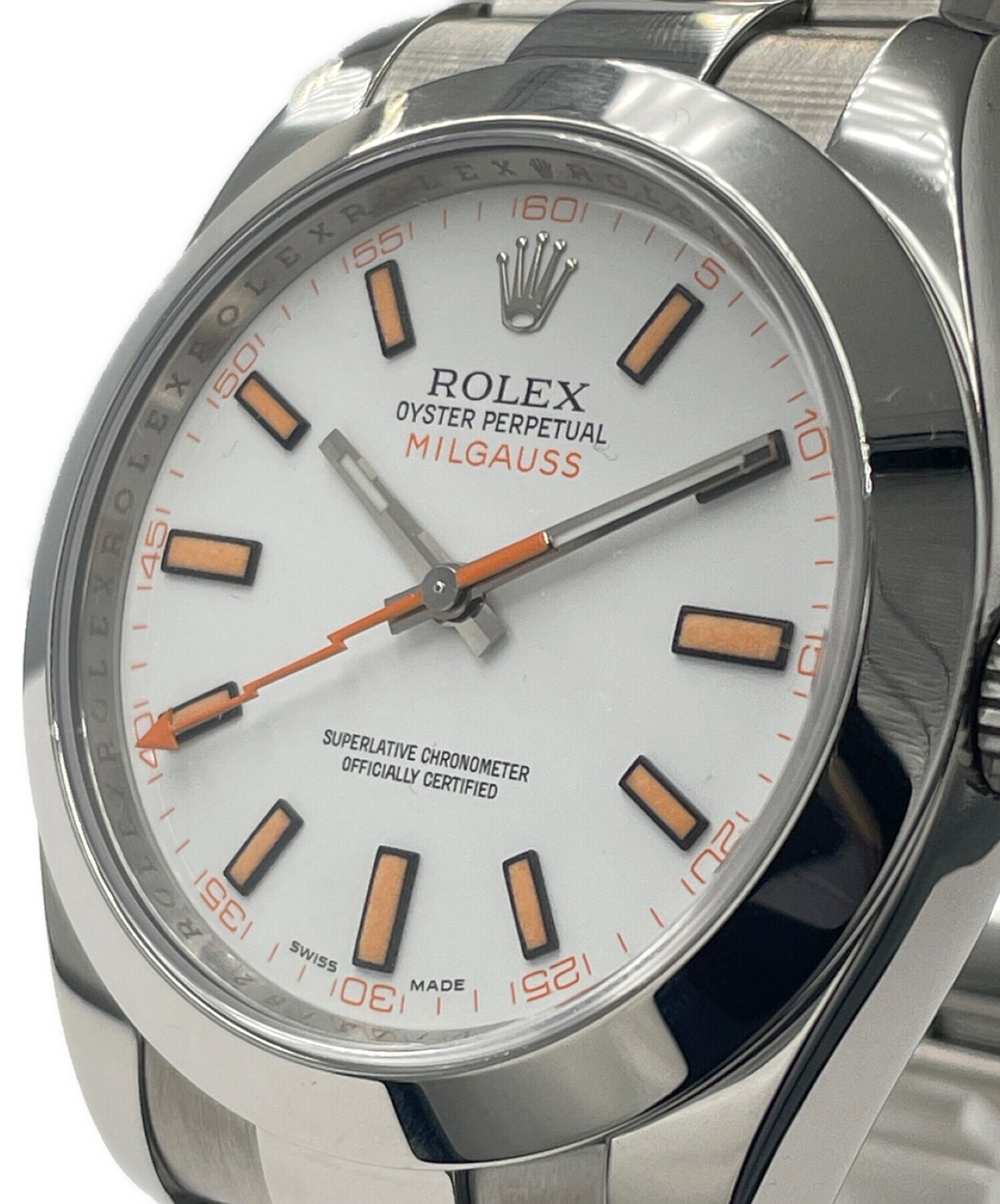 中古・古着通販】ROLEX (ロレックス) ミルガウス Ref.116400 白文字盤