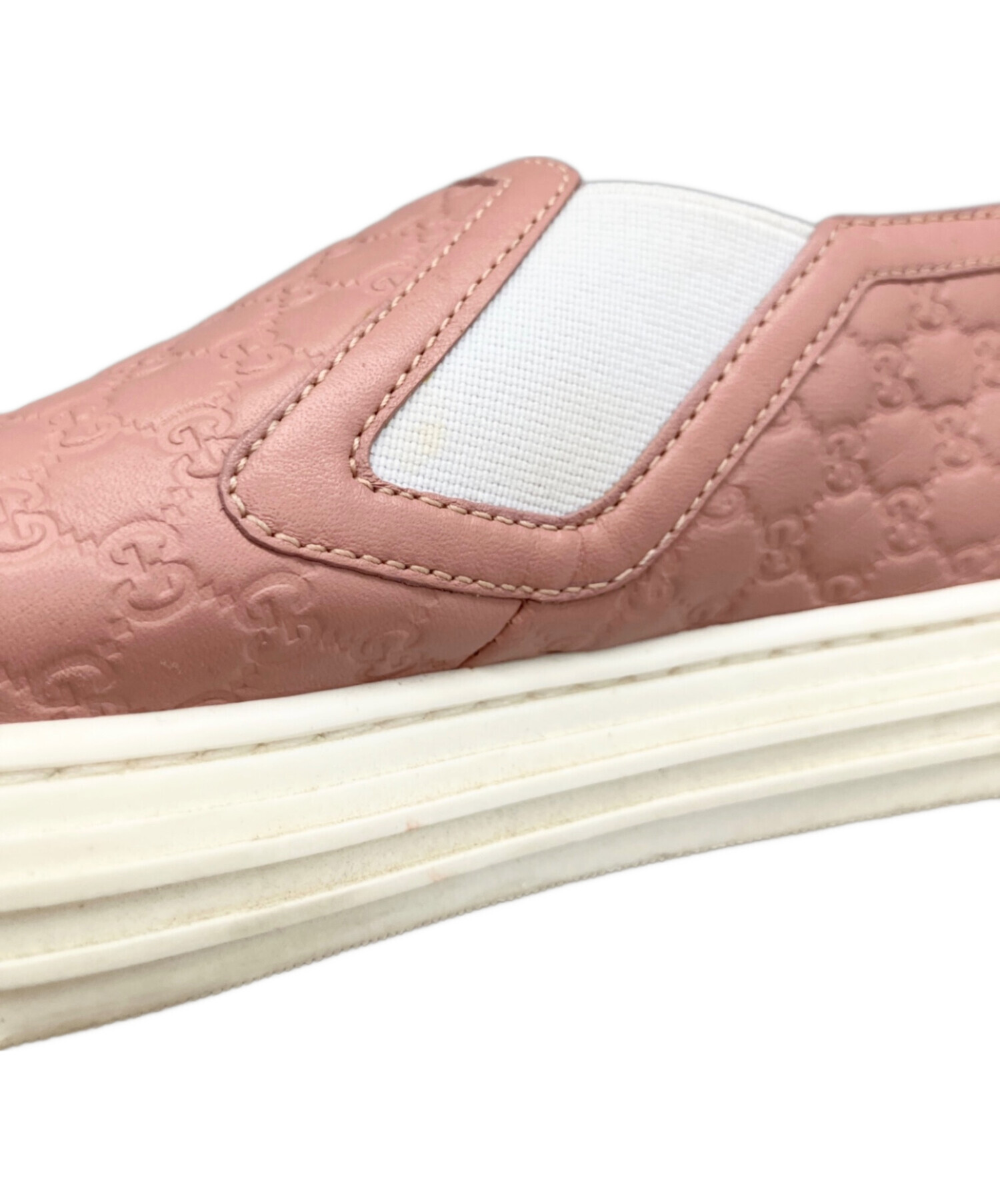 中古・古着通販】GUCCI (グッチ) GG柄 ローカットスニーカー ピンク