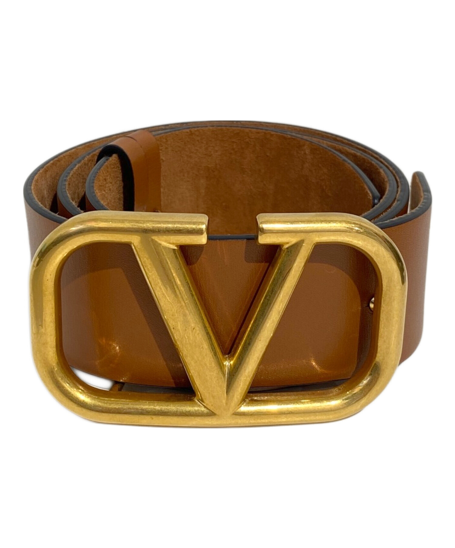 中古・古着通販】VALENTINO (ヴァレンティノ) Vロゴレザーベルト 
