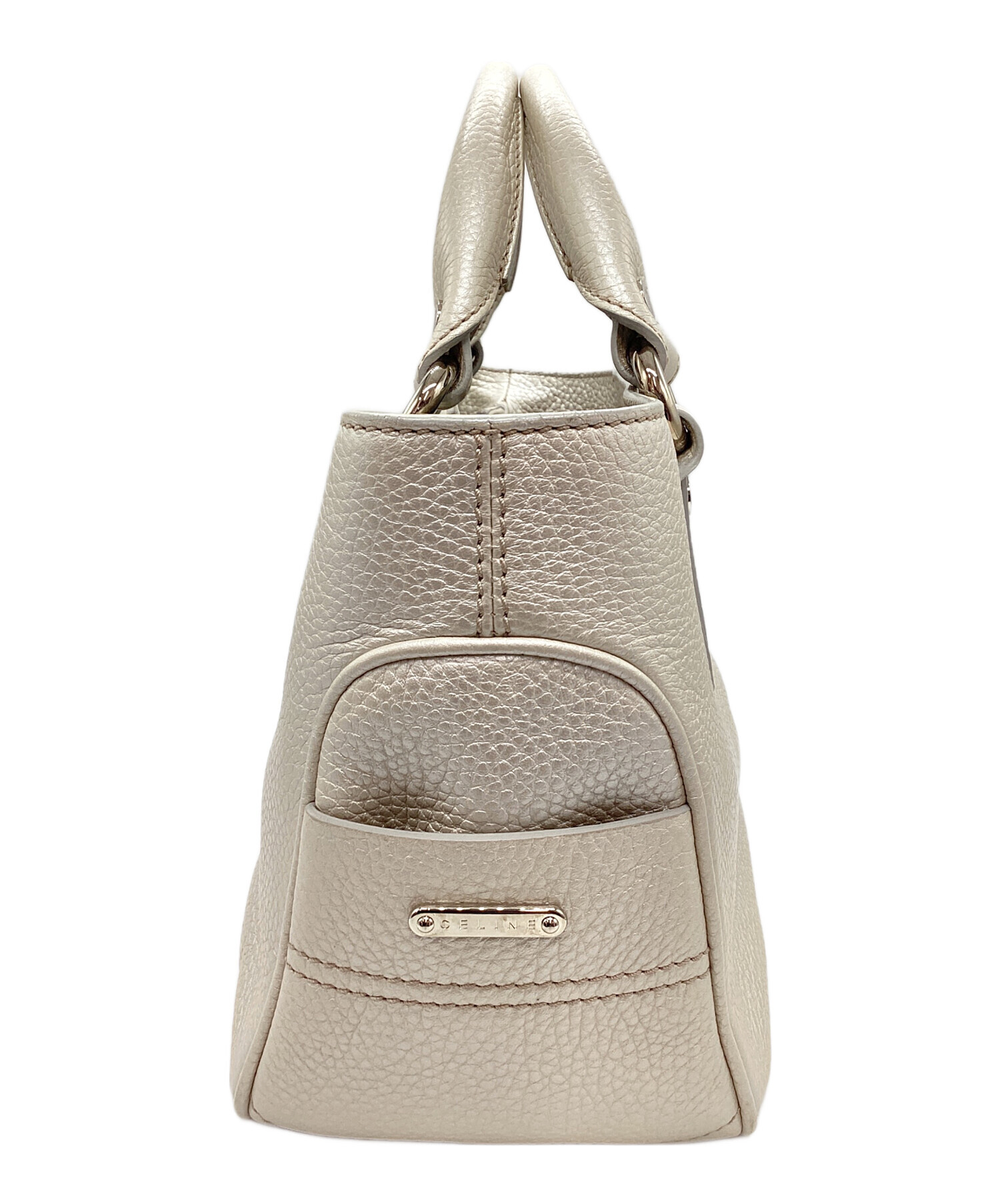 中古・古着通販】CELINE (セリーヌ) ハンドバッグ ベージュ｜ブランド 