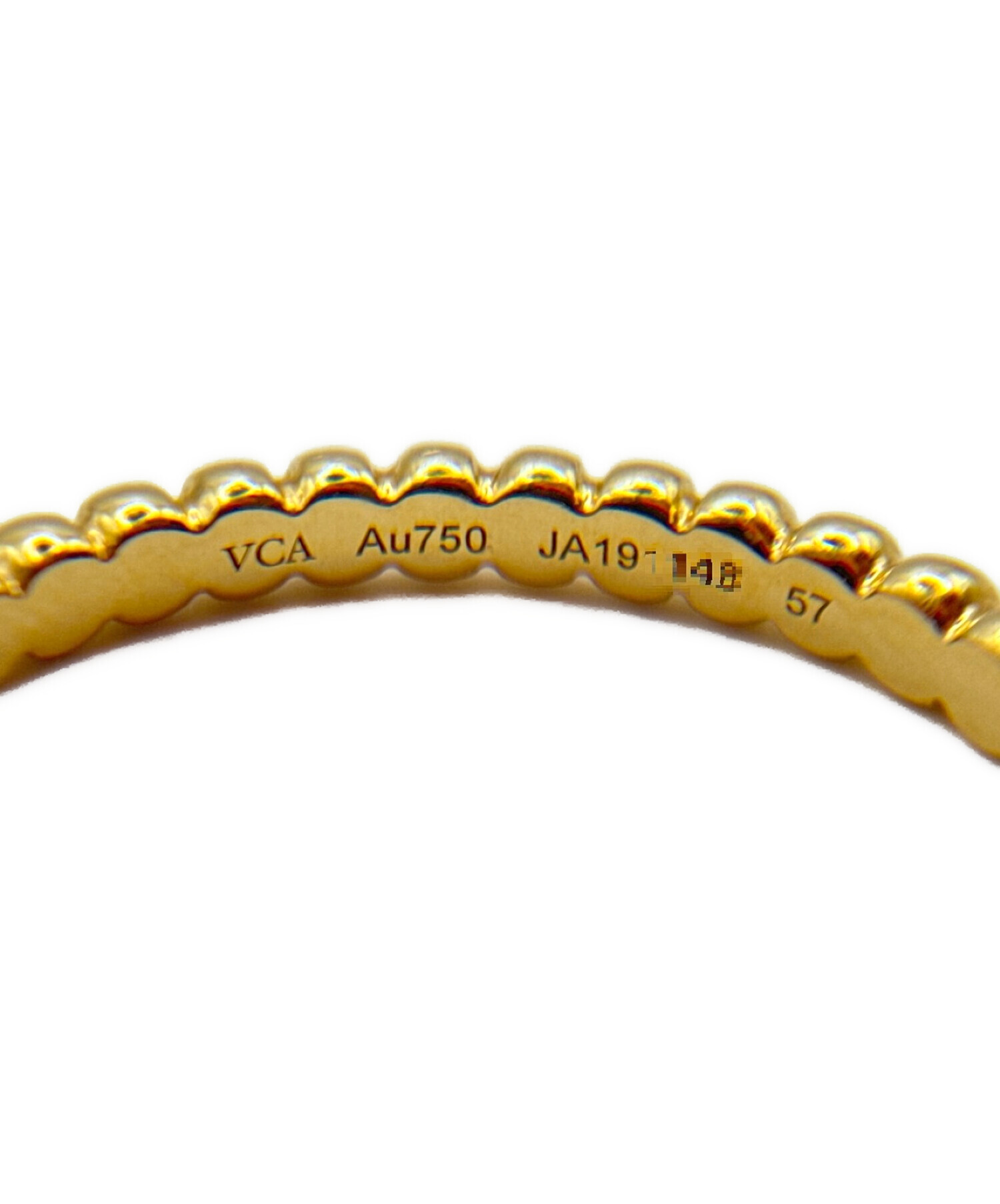 値下中 Van Cleef & Arpels ペルレ スモールリング YG 60 ペルレ リング スモール モデル YG 51 VanCleef & Arpels Van Cleef