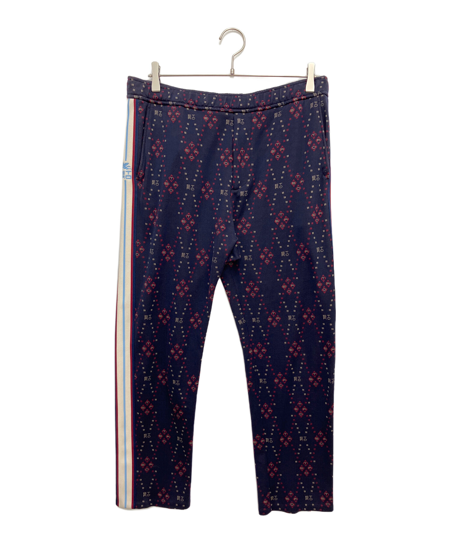 中古・古着通販】ETRO (エトロ) 総柄トラックパンツ ネイビー サイズ 