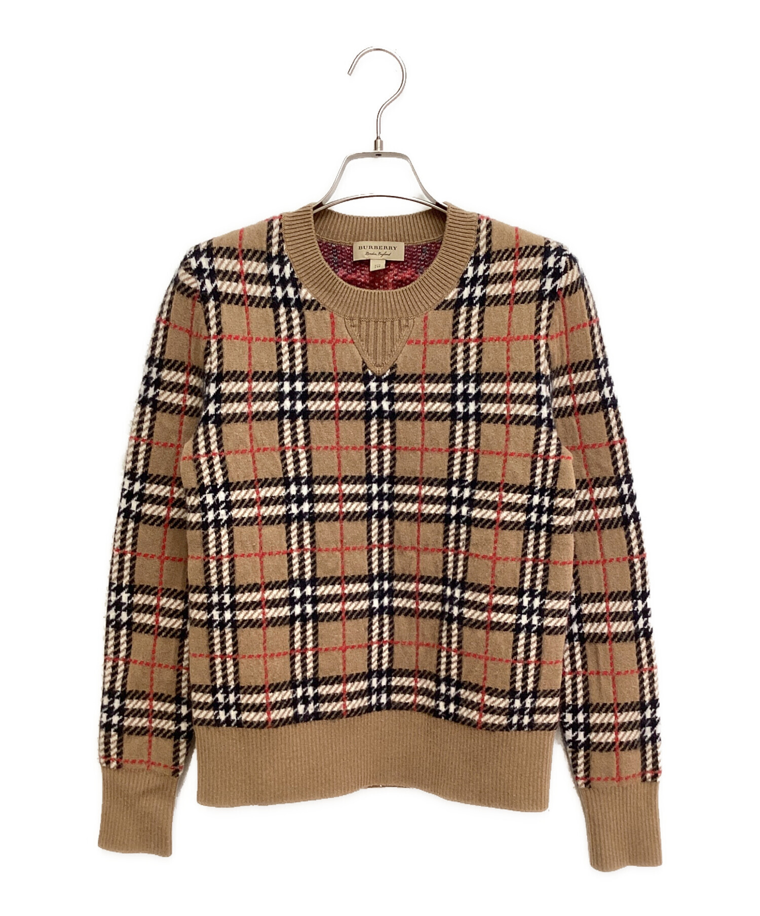 中古・古着通販】BURBERRY (バーバリー) Novacheck crew neck knit