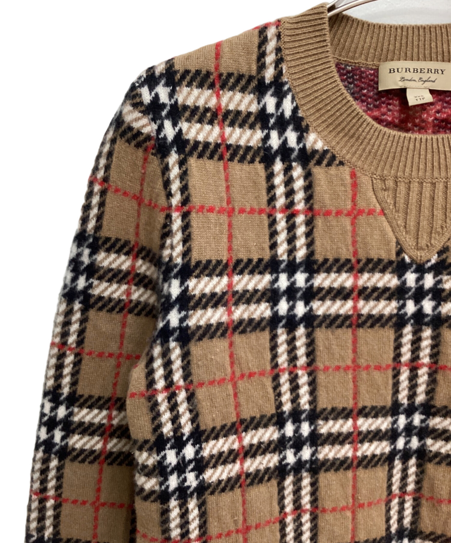 中古・古着通販】BURBERRY (バーバリー) Novacheck crew neck