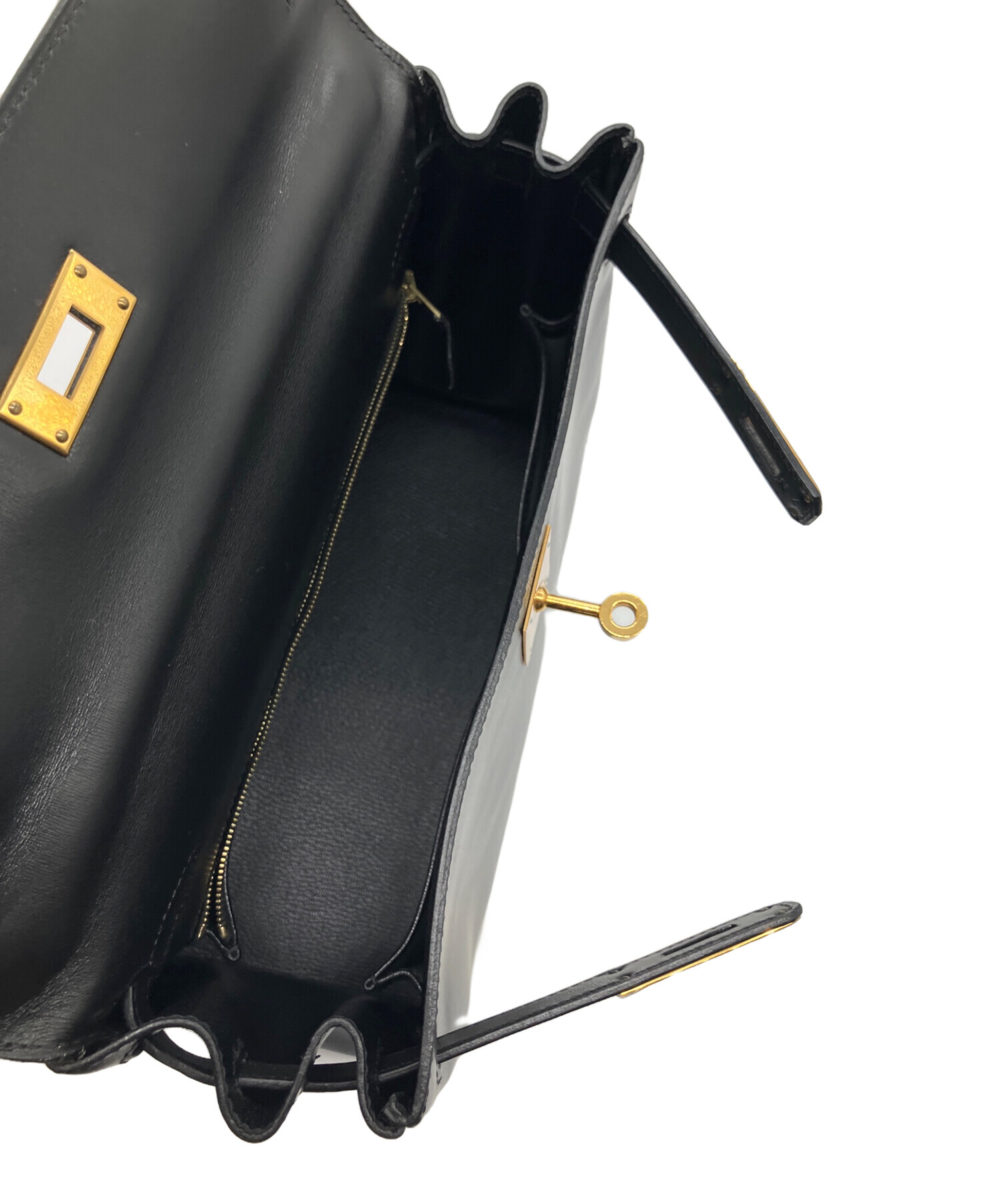 中古・古着通販】HERMES (エルメス) ケリー28 外縫い/ボックスカーフ