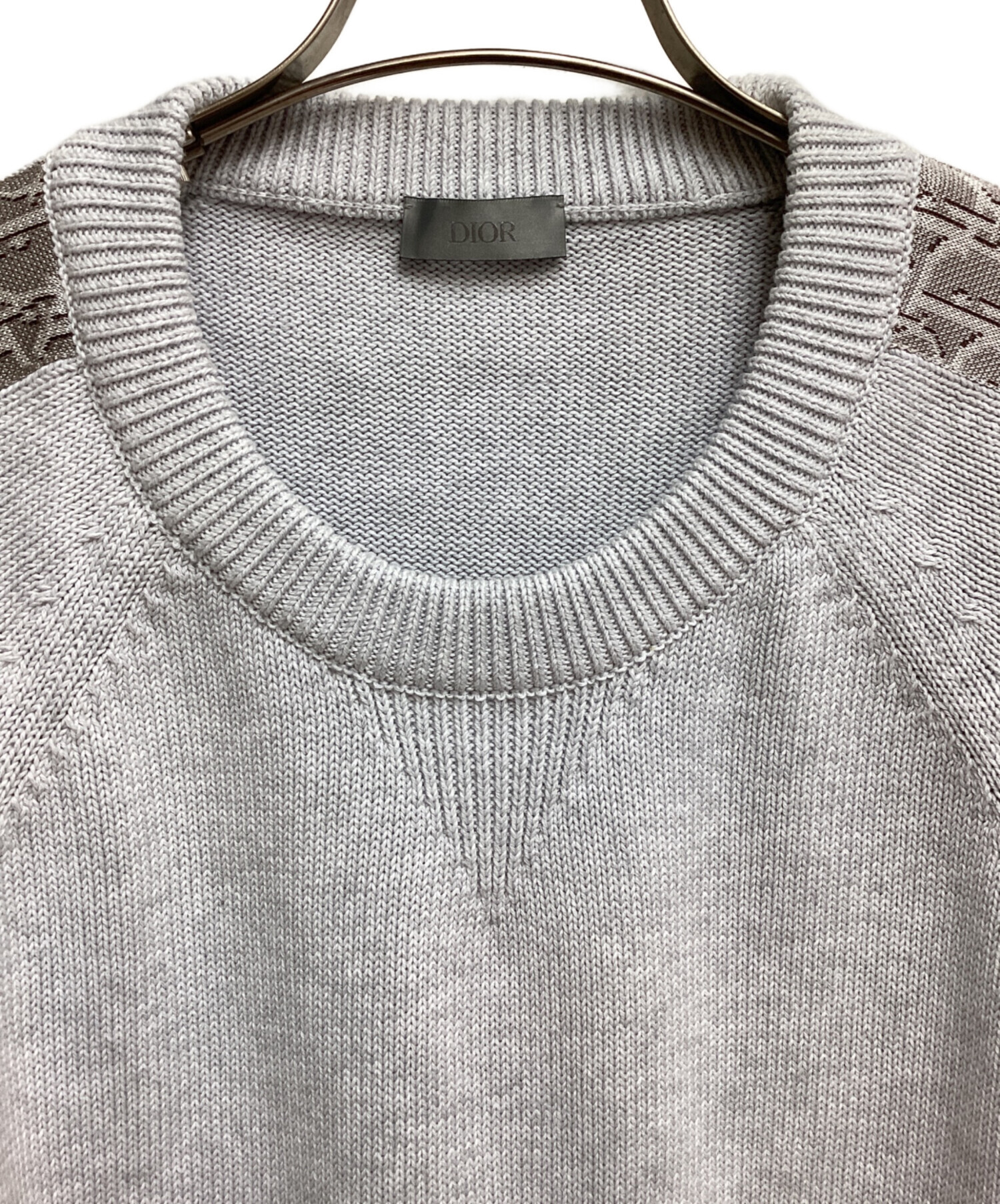 中古・古着通販】Dior (ディオール) オブリークロングスリーブニット