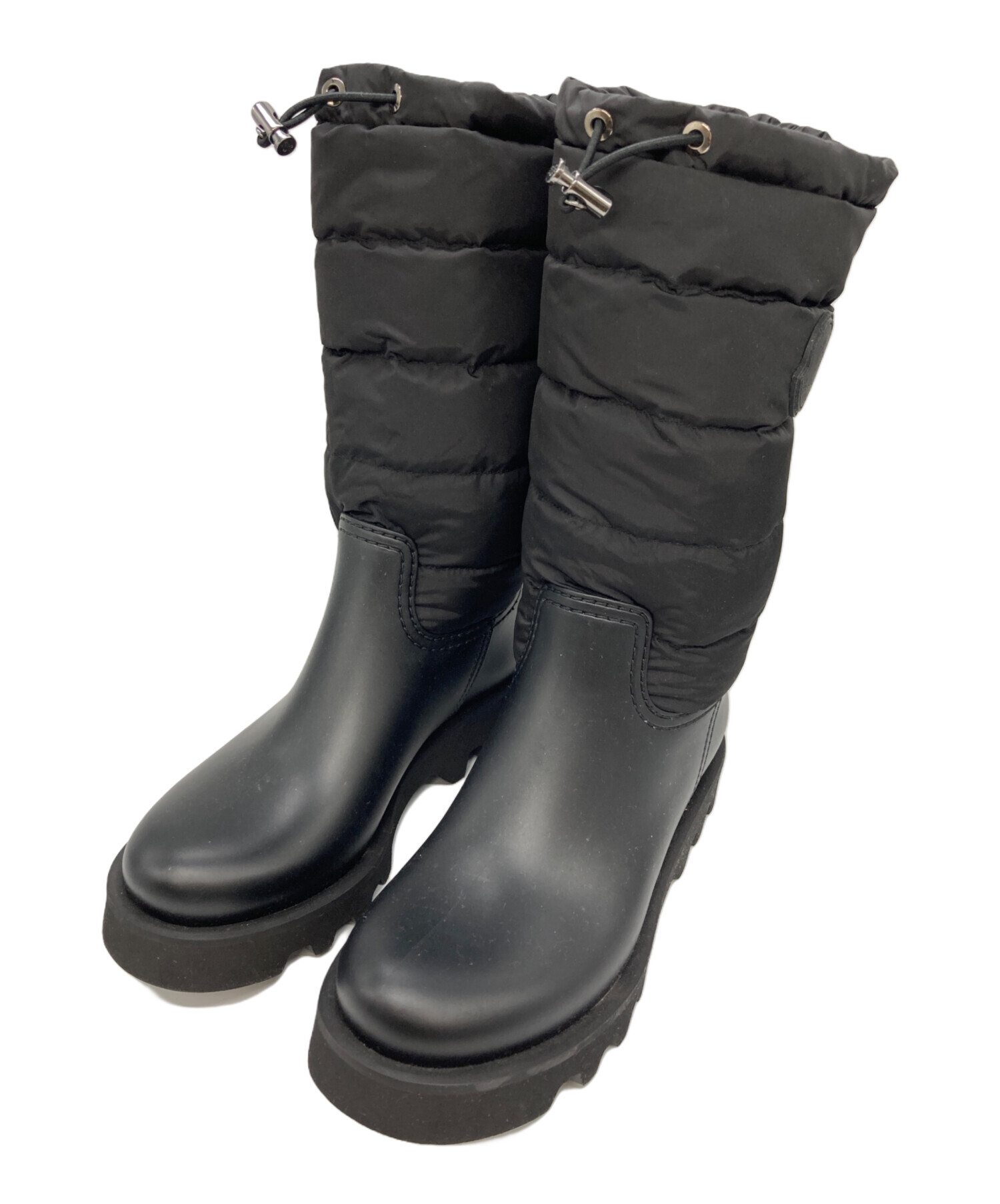 中古・古着通販】MONCLER (モンクレール) ジネットブーツ ブラック