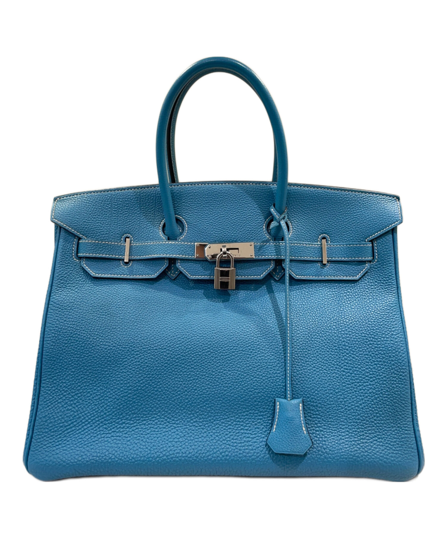 中古・古着通販】HERMES (エルメス) バーキン 35 □H刻印 ブルージーン 