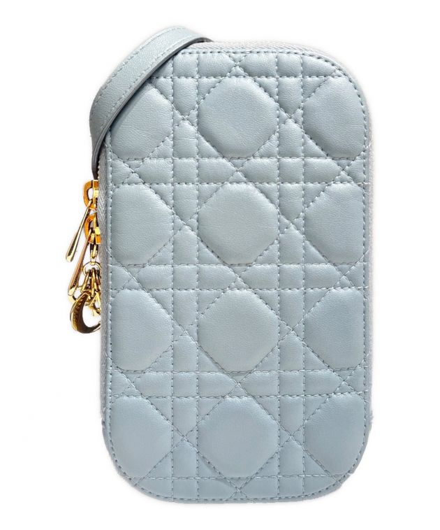 【セール】DIOR フォンホルダー　水色 中古・古着通販】Dior (ディオール) フォンホルダー ライトブルー