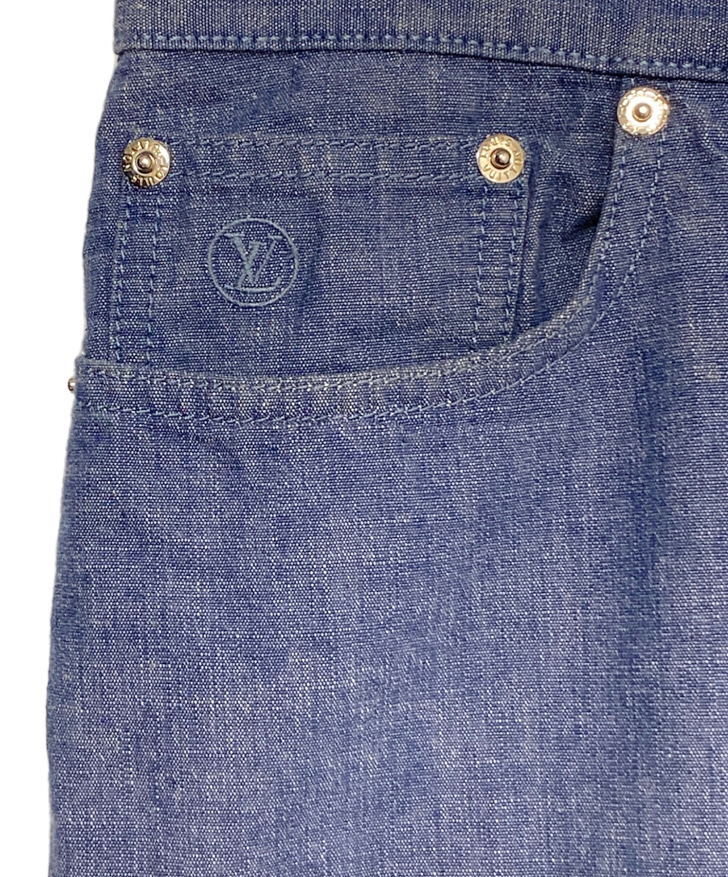 LOUIS VUITTON / ボトム/32/コットン/BLU/HED40WDWY 中古・古着通販】LOUIS VUITTON (ルイ ヴィトン) デニムパンツ ブルー
